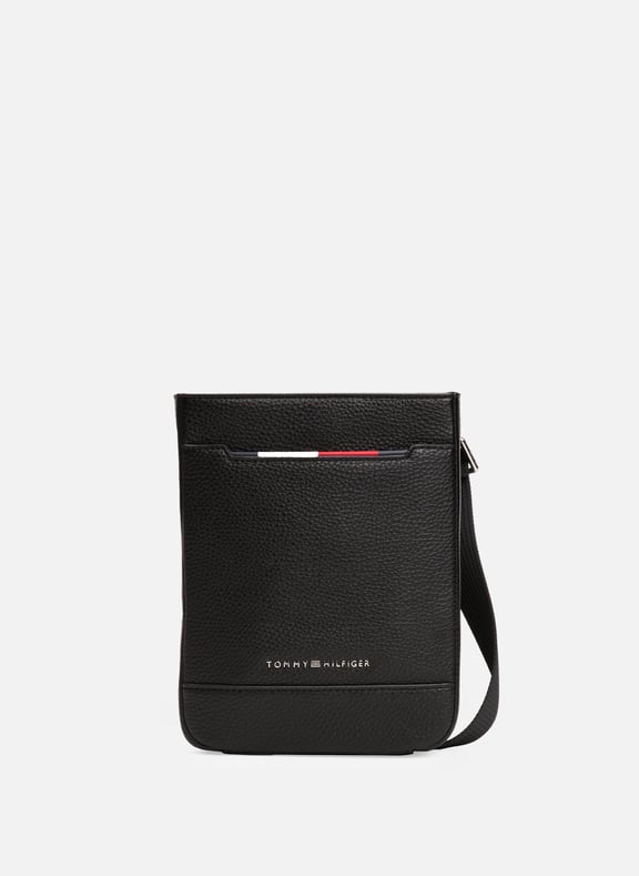 Grained effect shoulder bag Black by TOMMY HILFIGER TOMMY HILFIGER Grained effect shoulder bag Black