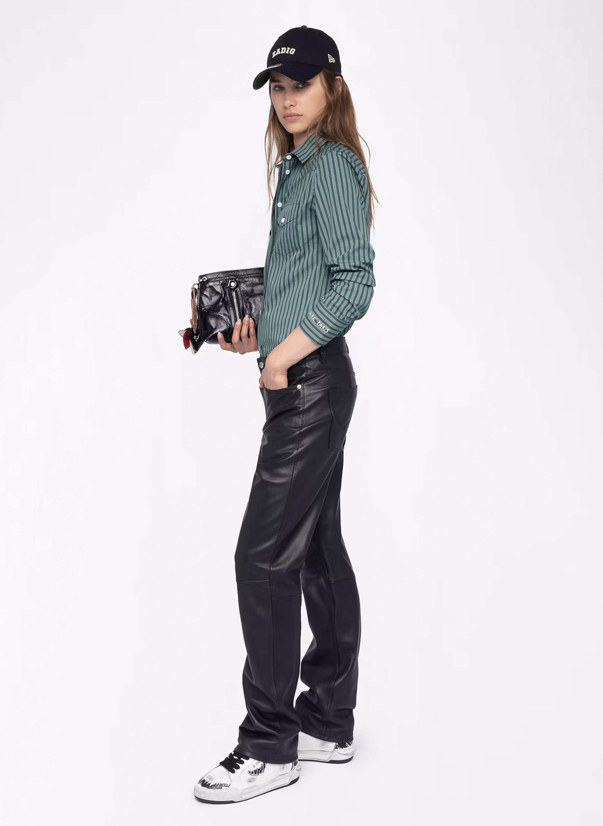 Chemise col classique en coton thelma ZADIG&VOLTAIRE Vert