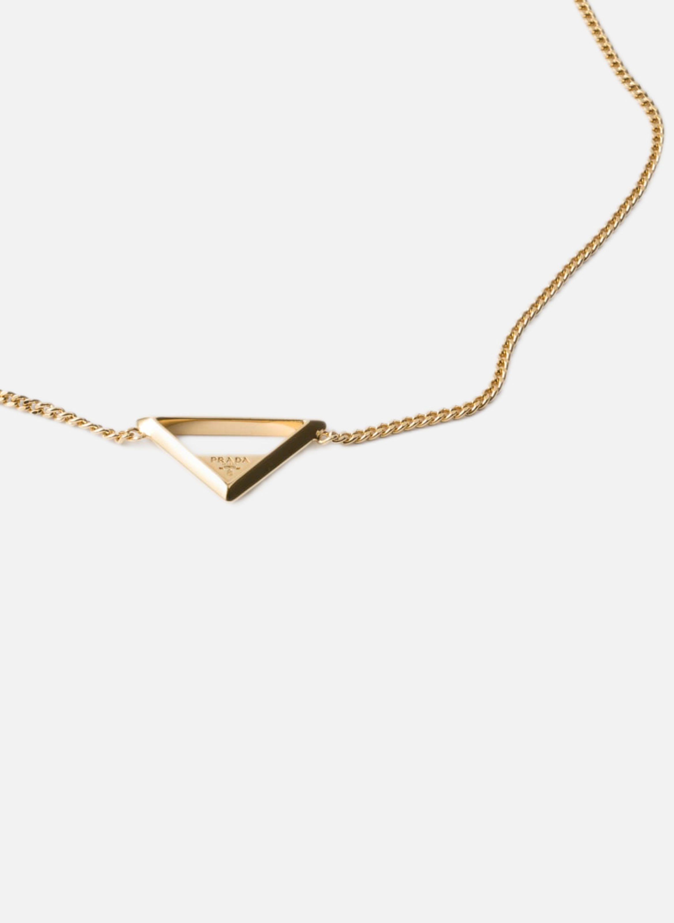 PRADA Collier en métal Argent