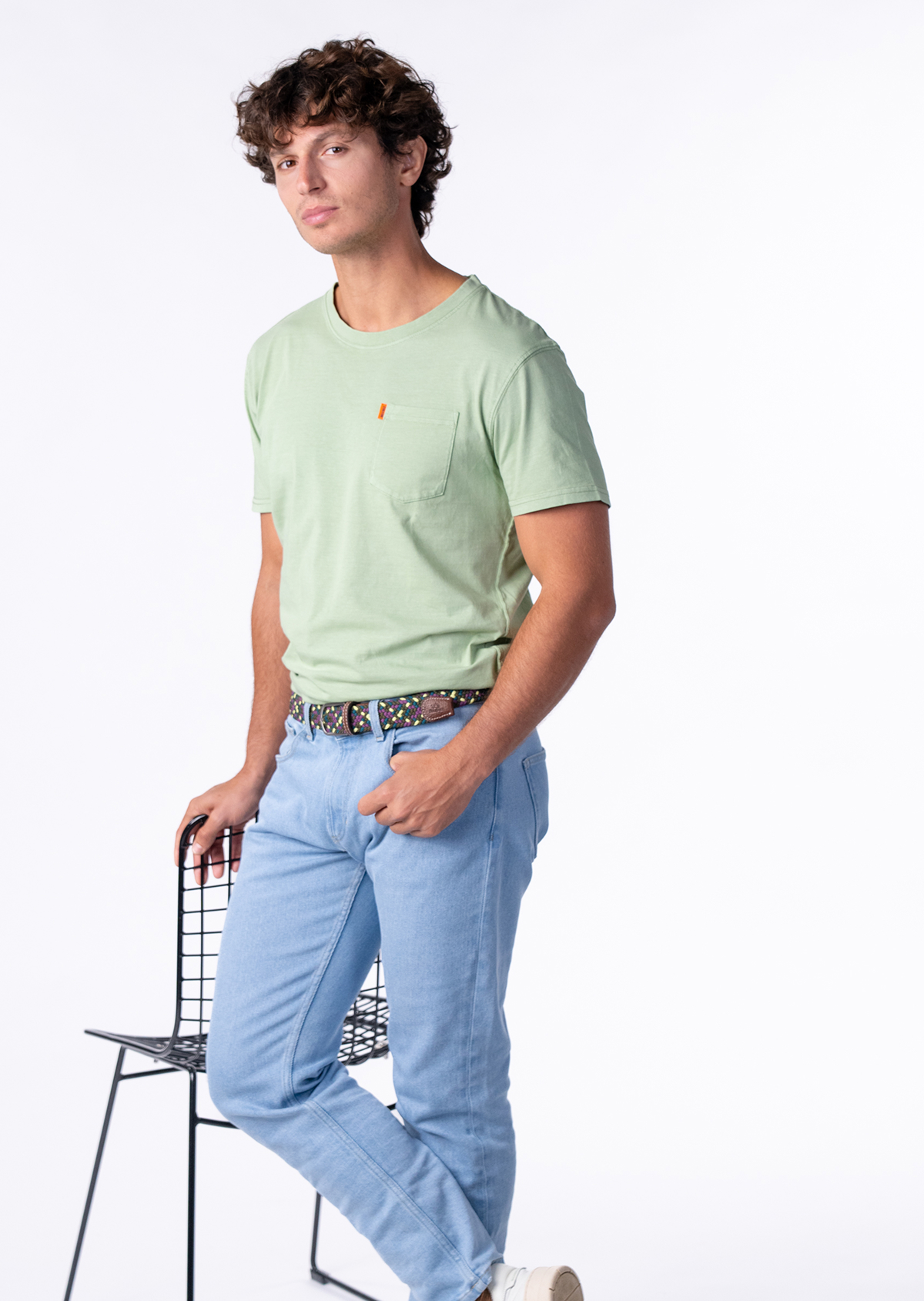 Ceinture tressée élastique multicolore BILLYBELT Multicolore