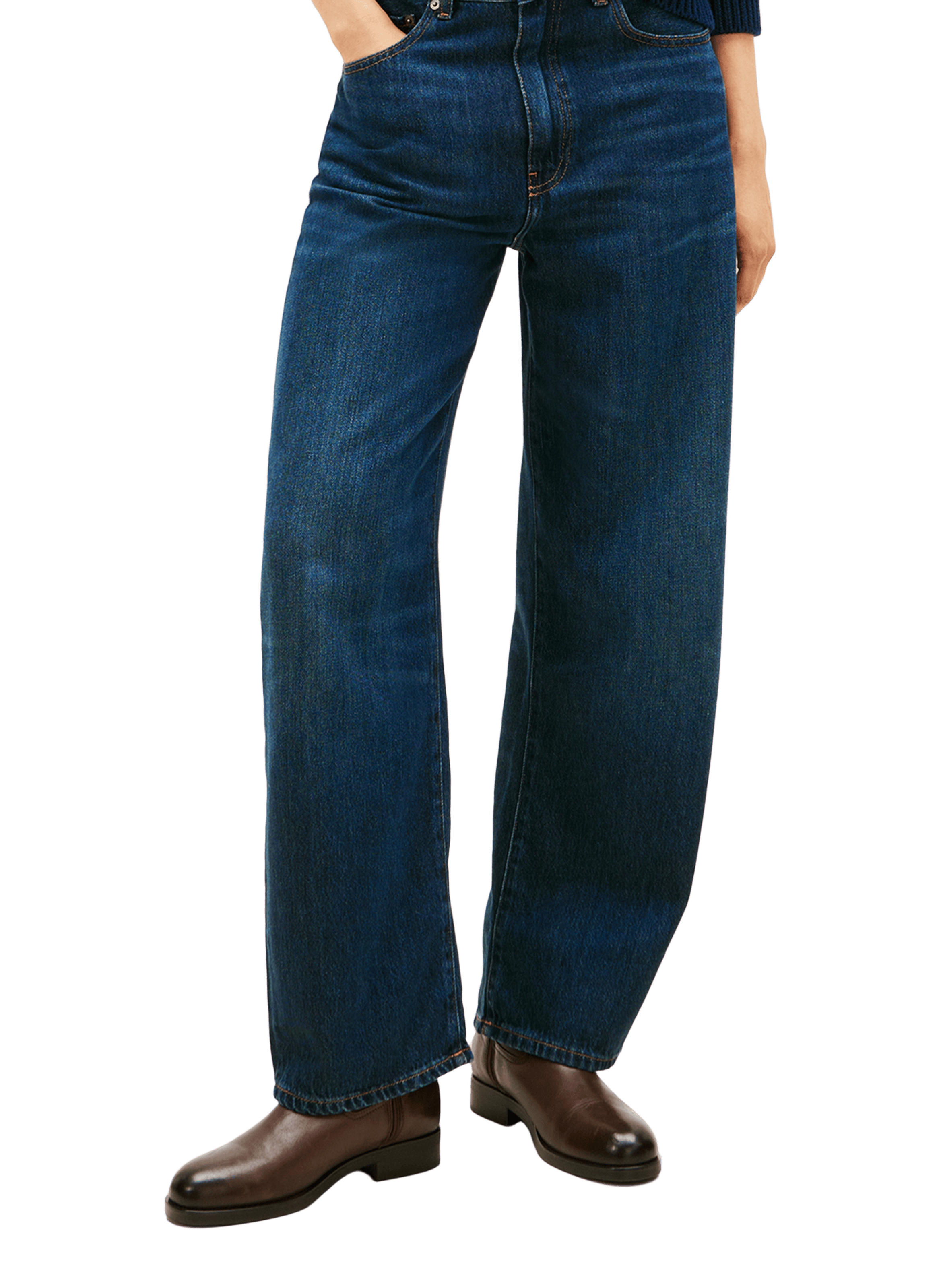 Leather riding boots with buckle TOMMY HILFIGER Brown