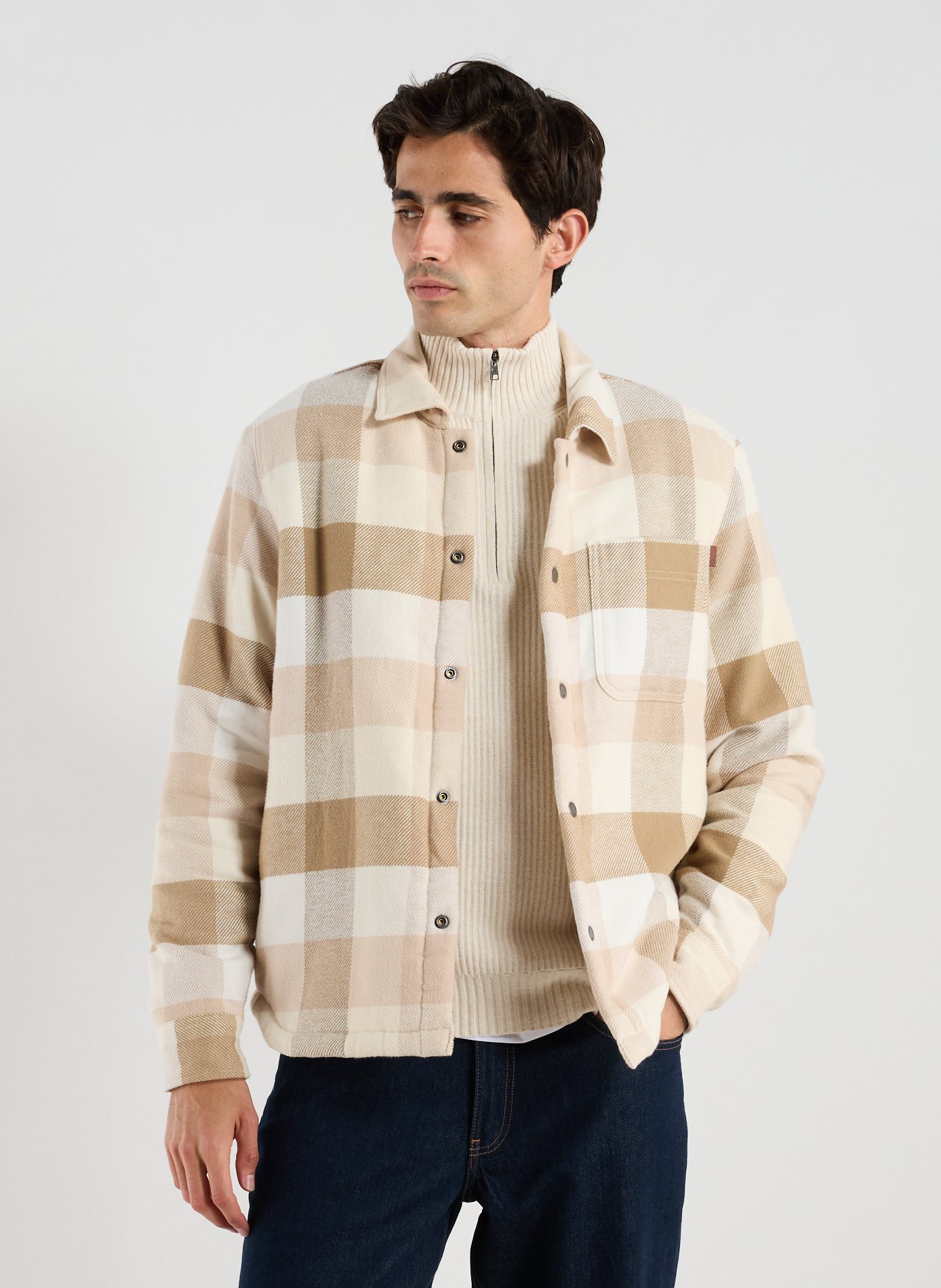 TIMBERLAND Surchemise doublée en coton  Beige