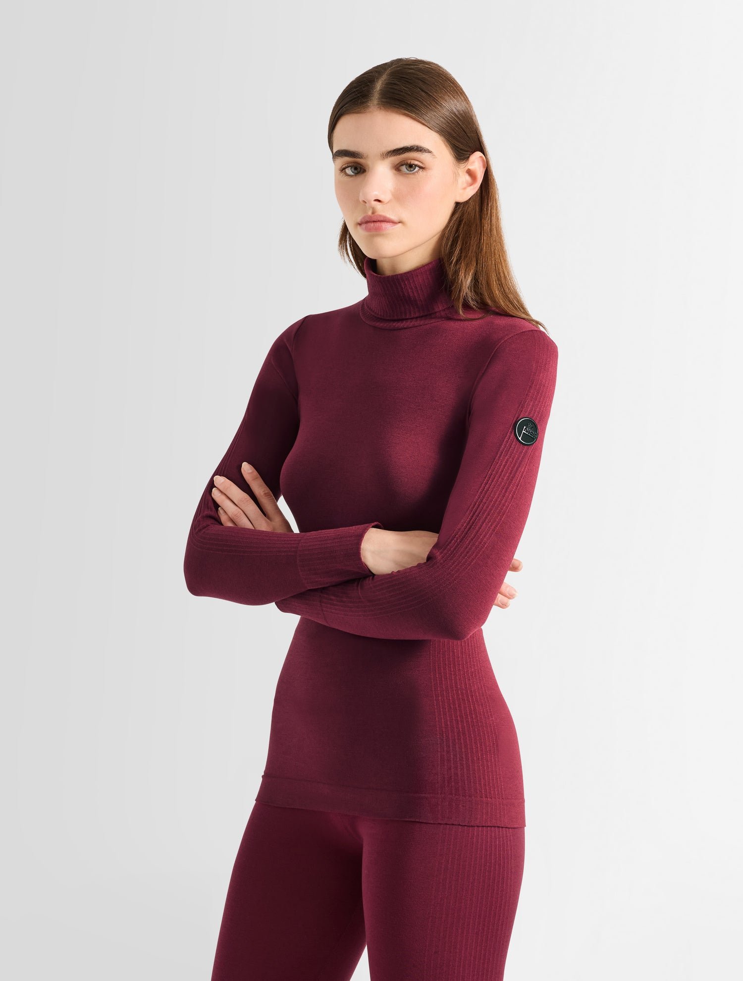 Sous pull alisier col montant coupe regular FUSALP Rouge