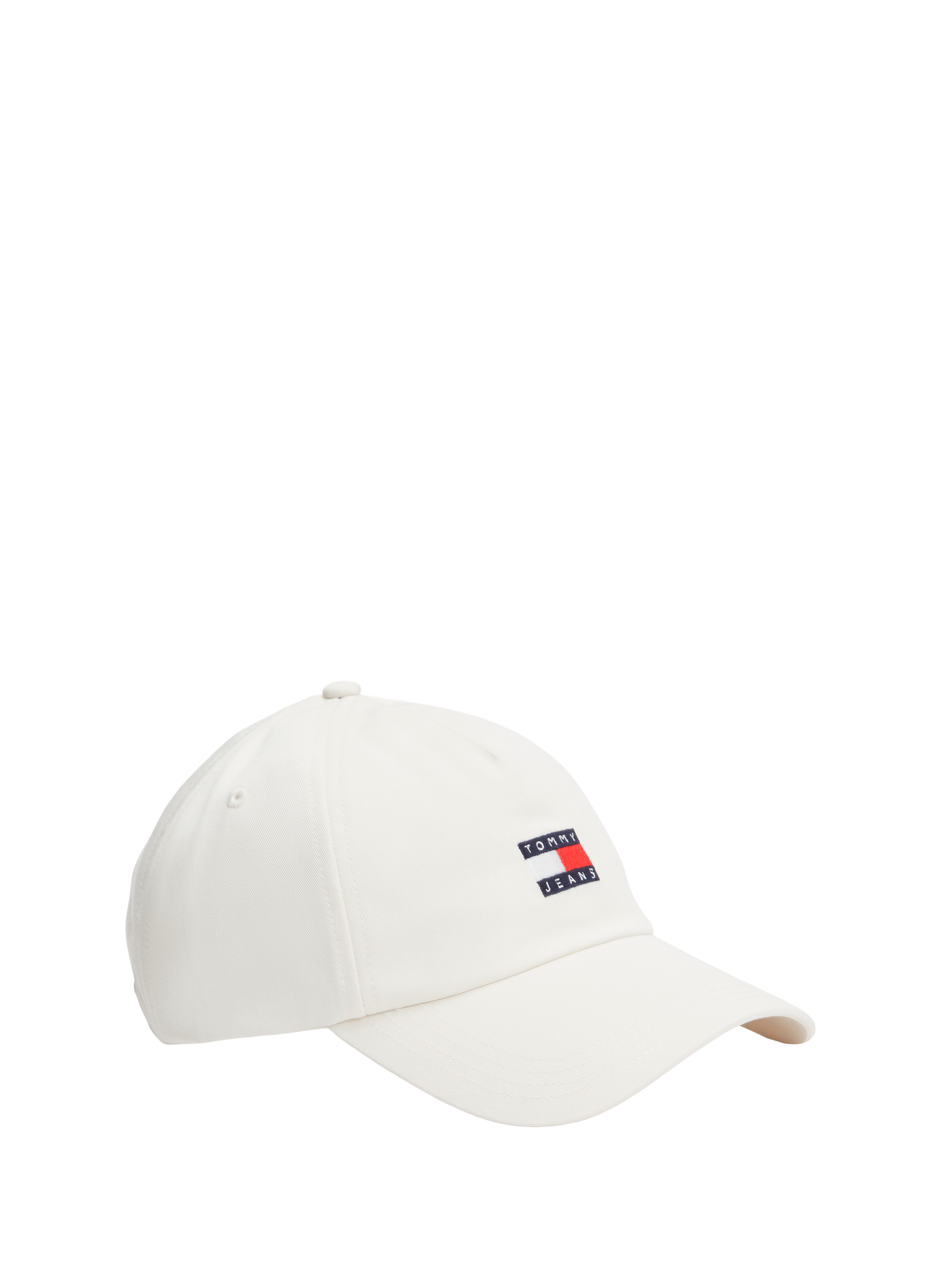 Cotton cap with logo  Ivory