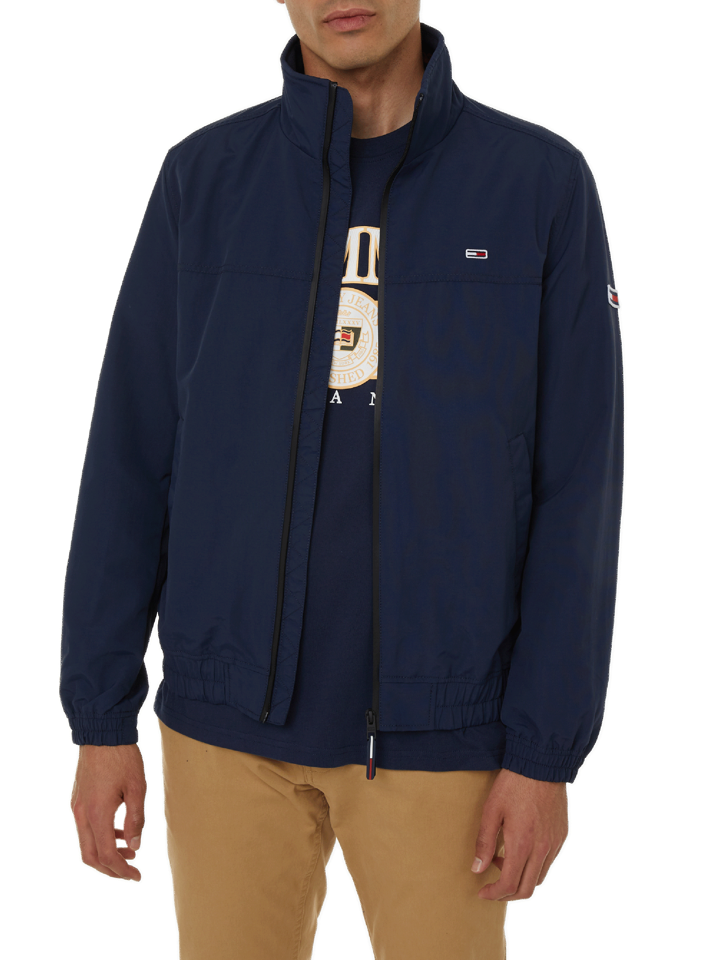 Straight-fit jacket with zip TOMMY HILFIGER Blue