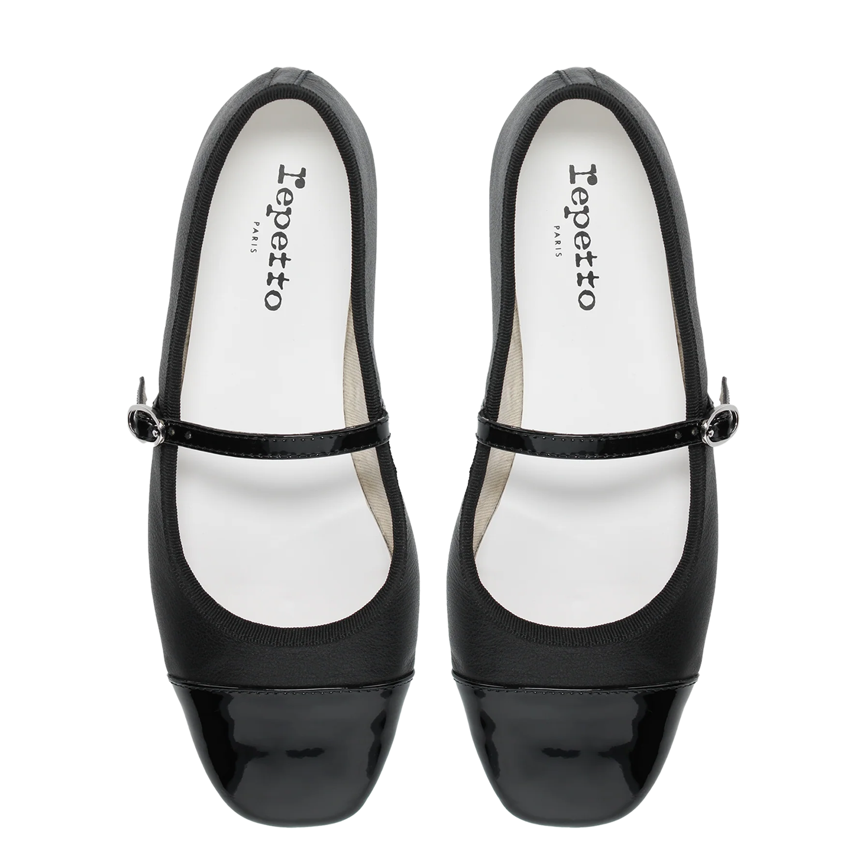 Ballerines en cuir georgiana REPETTO Noir