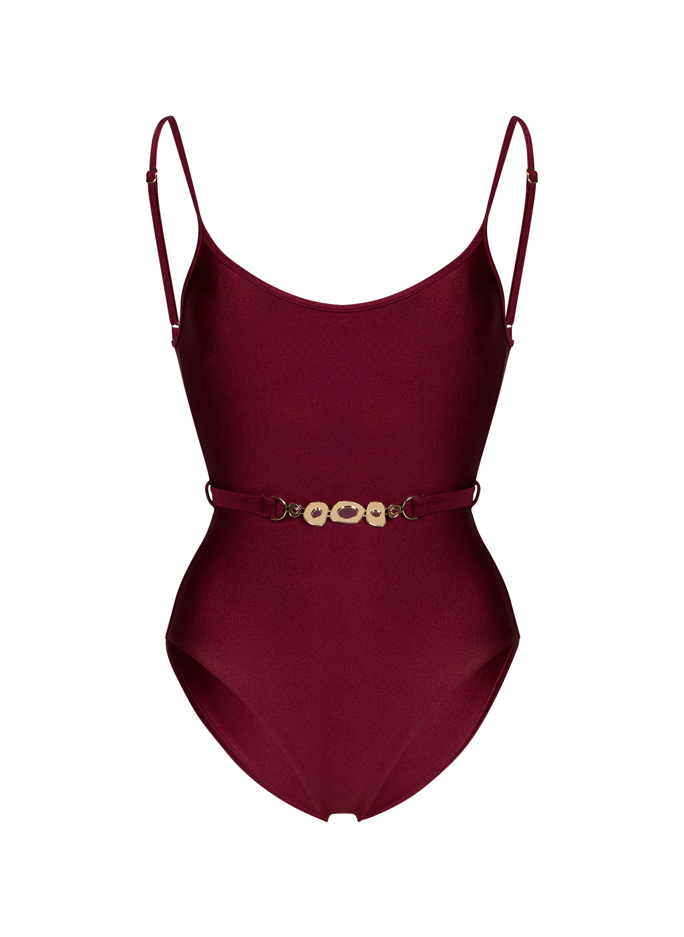 Solid one-piece swimsuit ZIMMERMANN Red