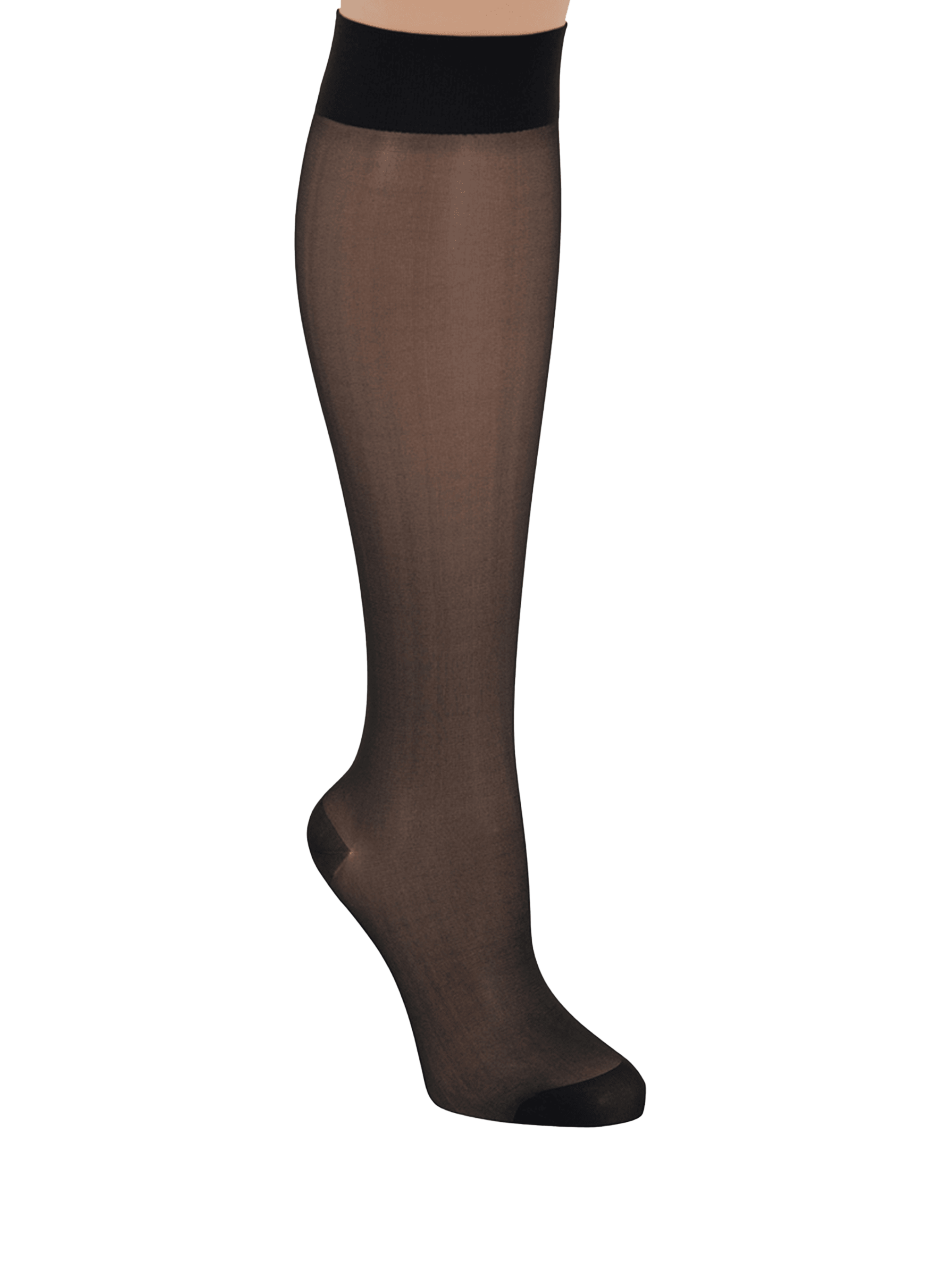 Mi-bas transparants LE BOURGET Noir