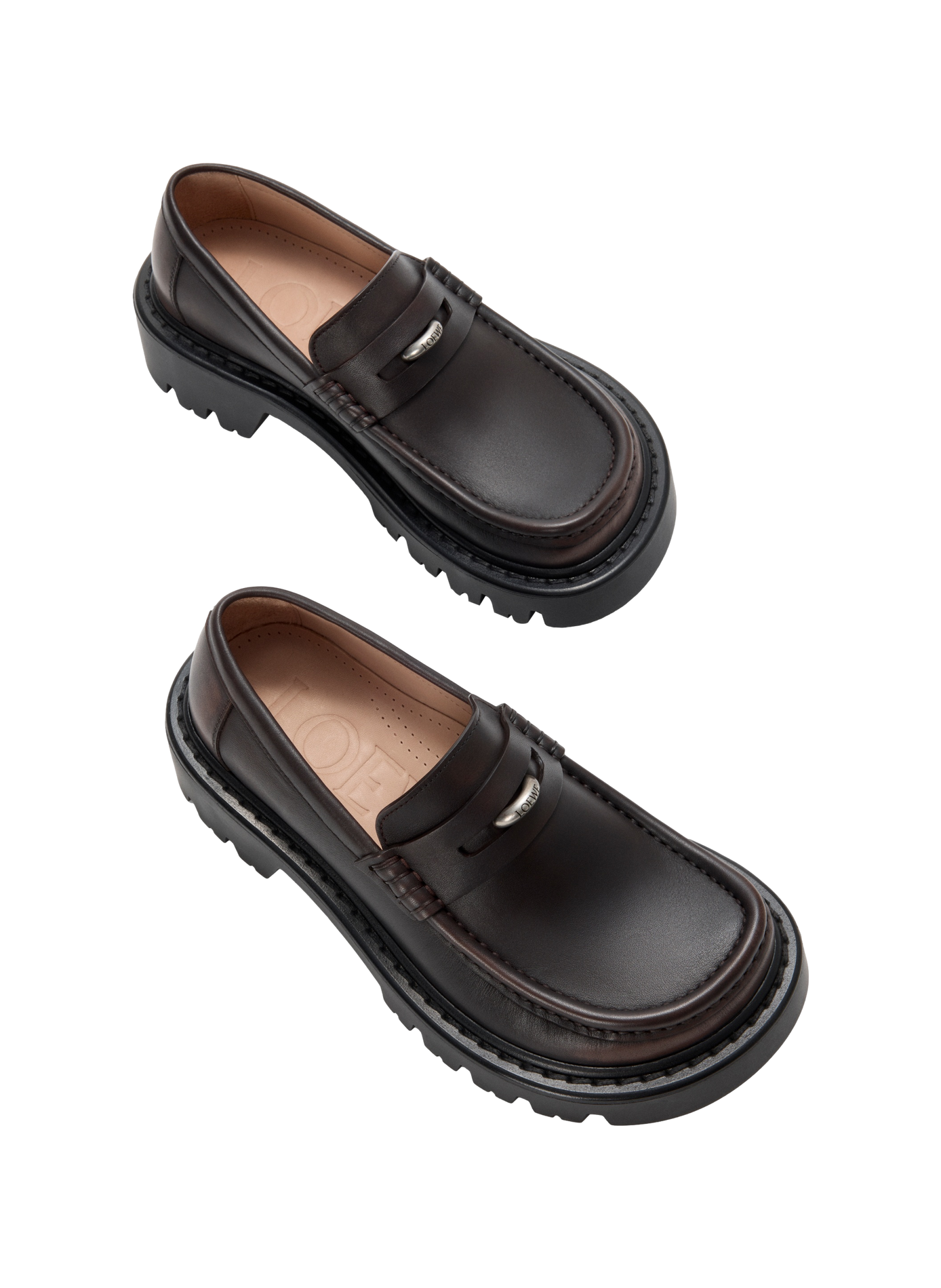 Loafer Sierra in calf leather LOEWE Brown