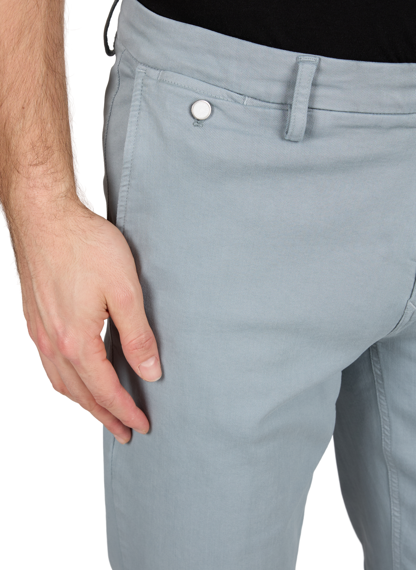 Plain slim fit jeans in blended cotton REPLAY Blue