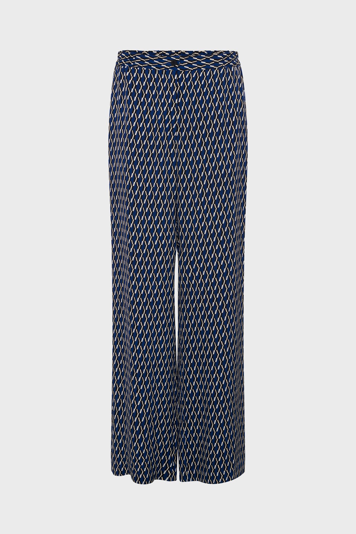Pantalon fluide à imprimé graphique - ANDRA GERARD DAREL Bleu