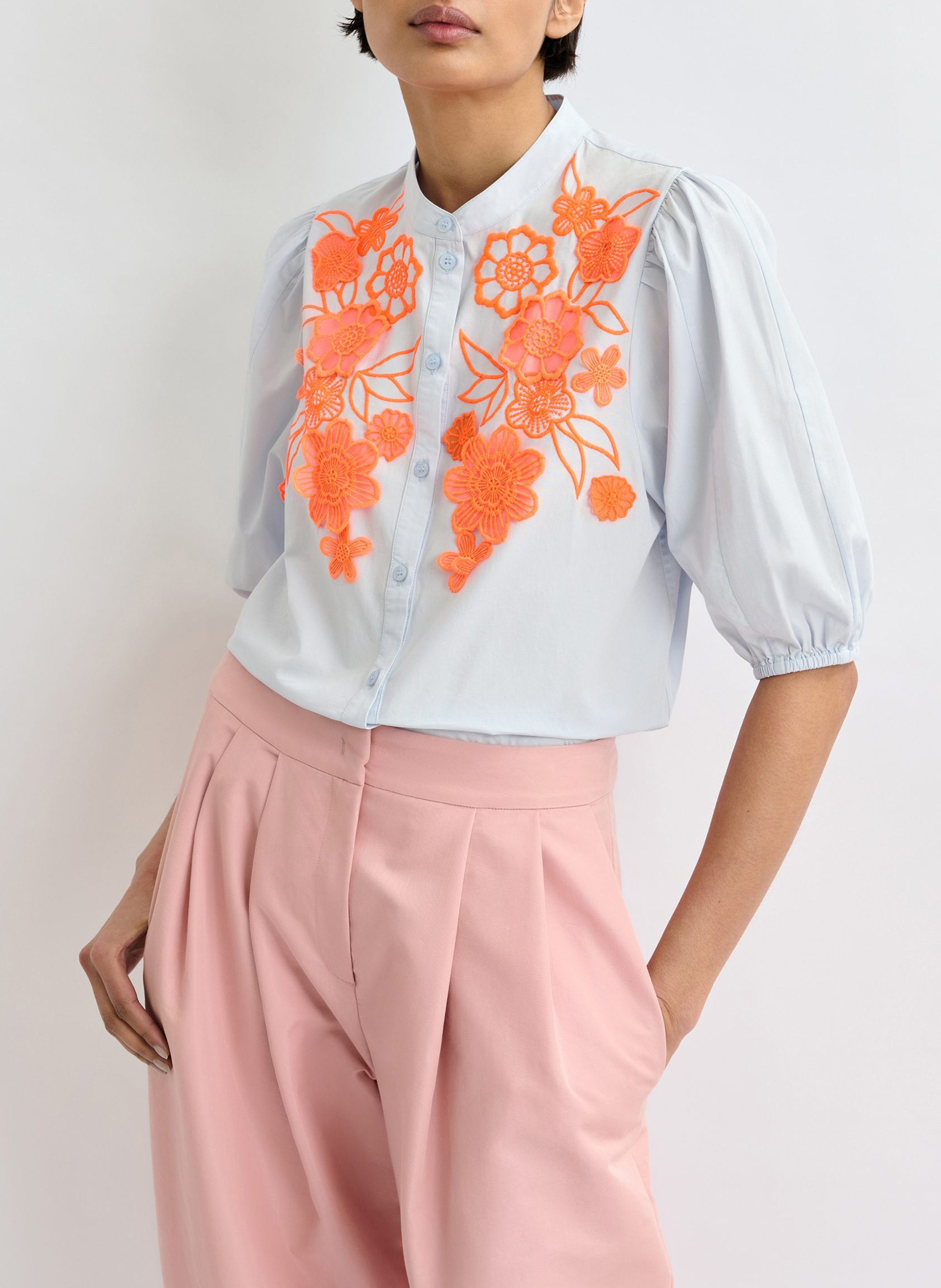 Chemise col rond en coton jorja ESSENTIEL ANTWERP Bleu