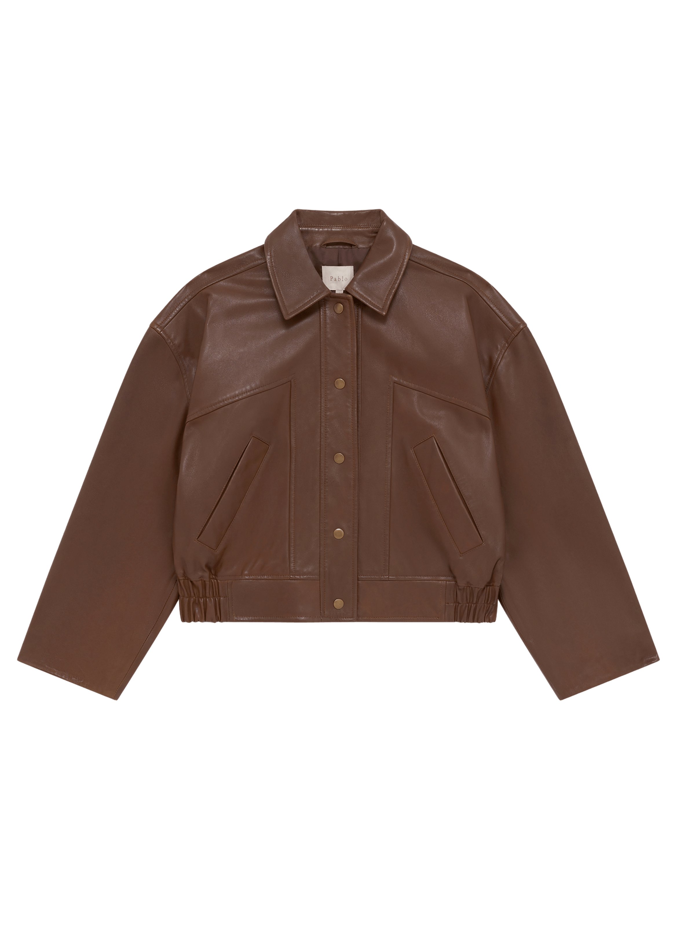 Blouson en cuir - julia PABLO Marron
