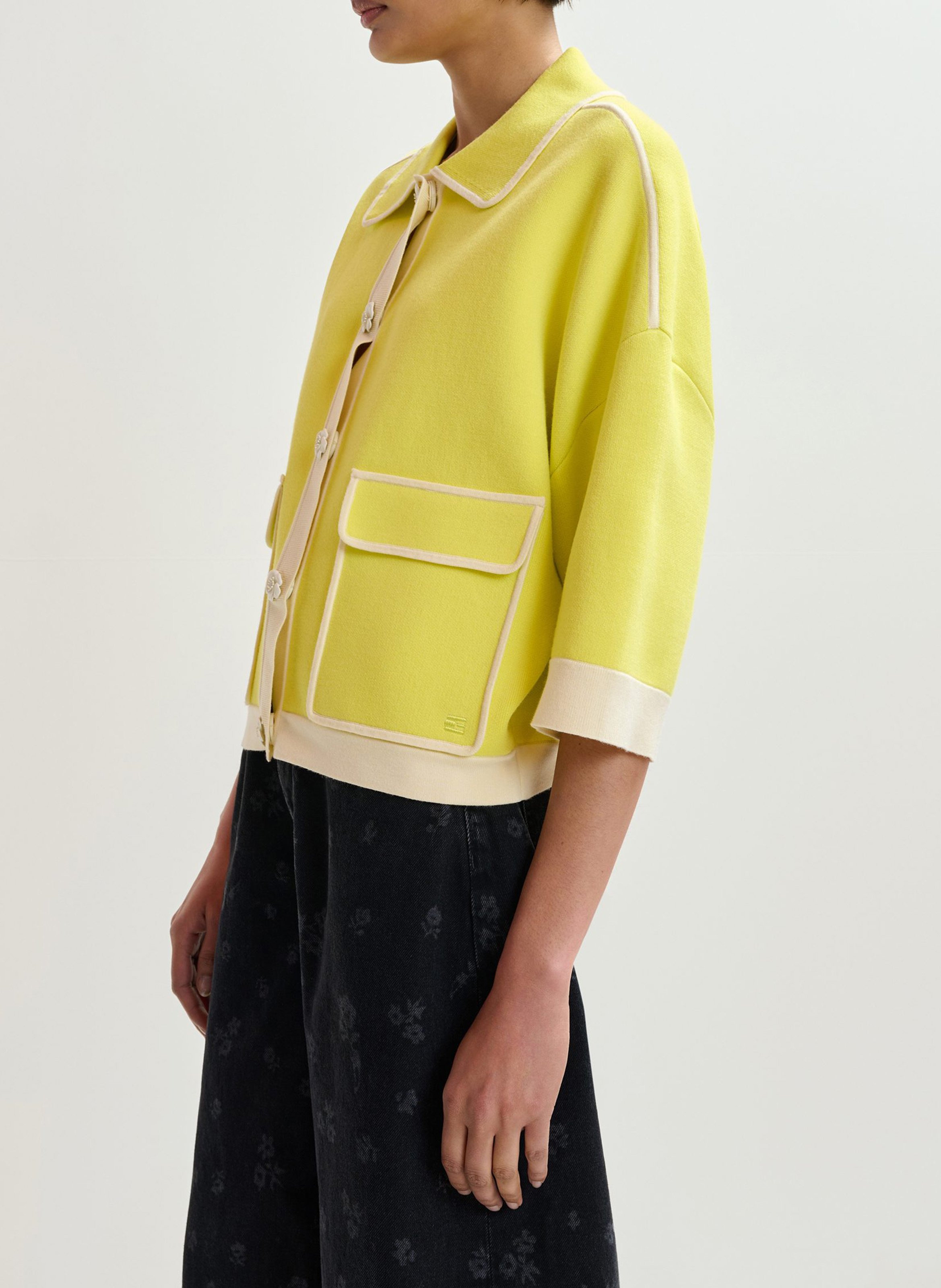 Gilet col classique jugly ESSENTIEL ANTWERP Jaune