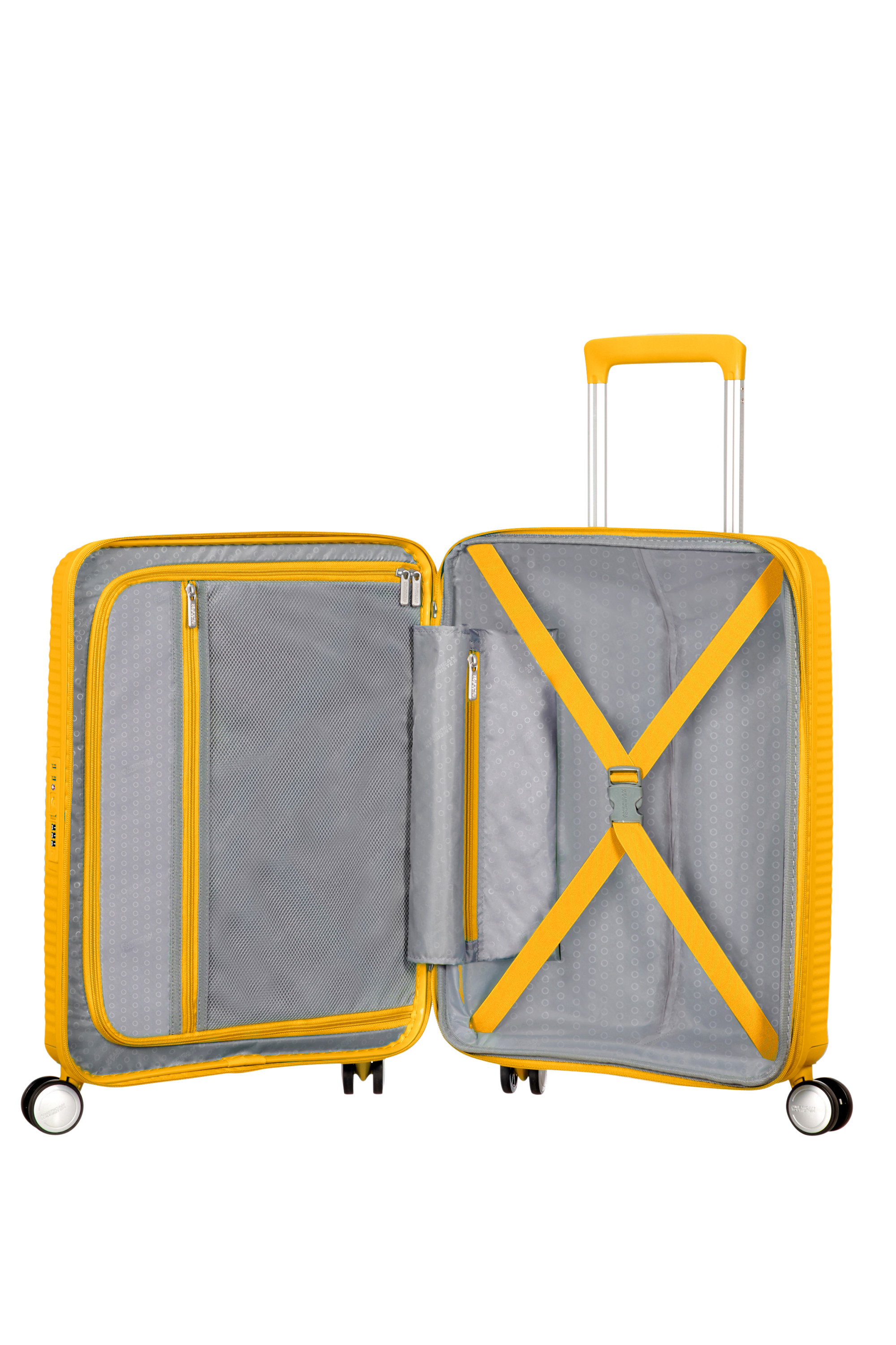 Soundbox valise 4 roues taille s AMERICAN TOURISTER Jaune