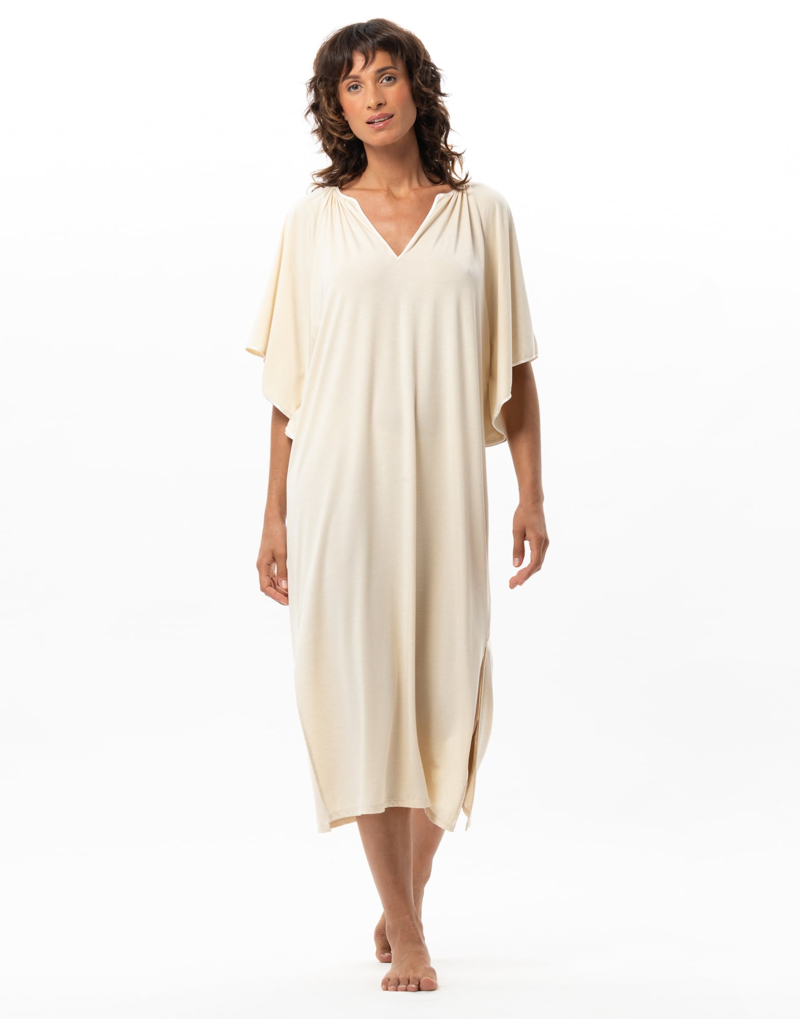Robe en modal nina 240 LE CHAT Beige