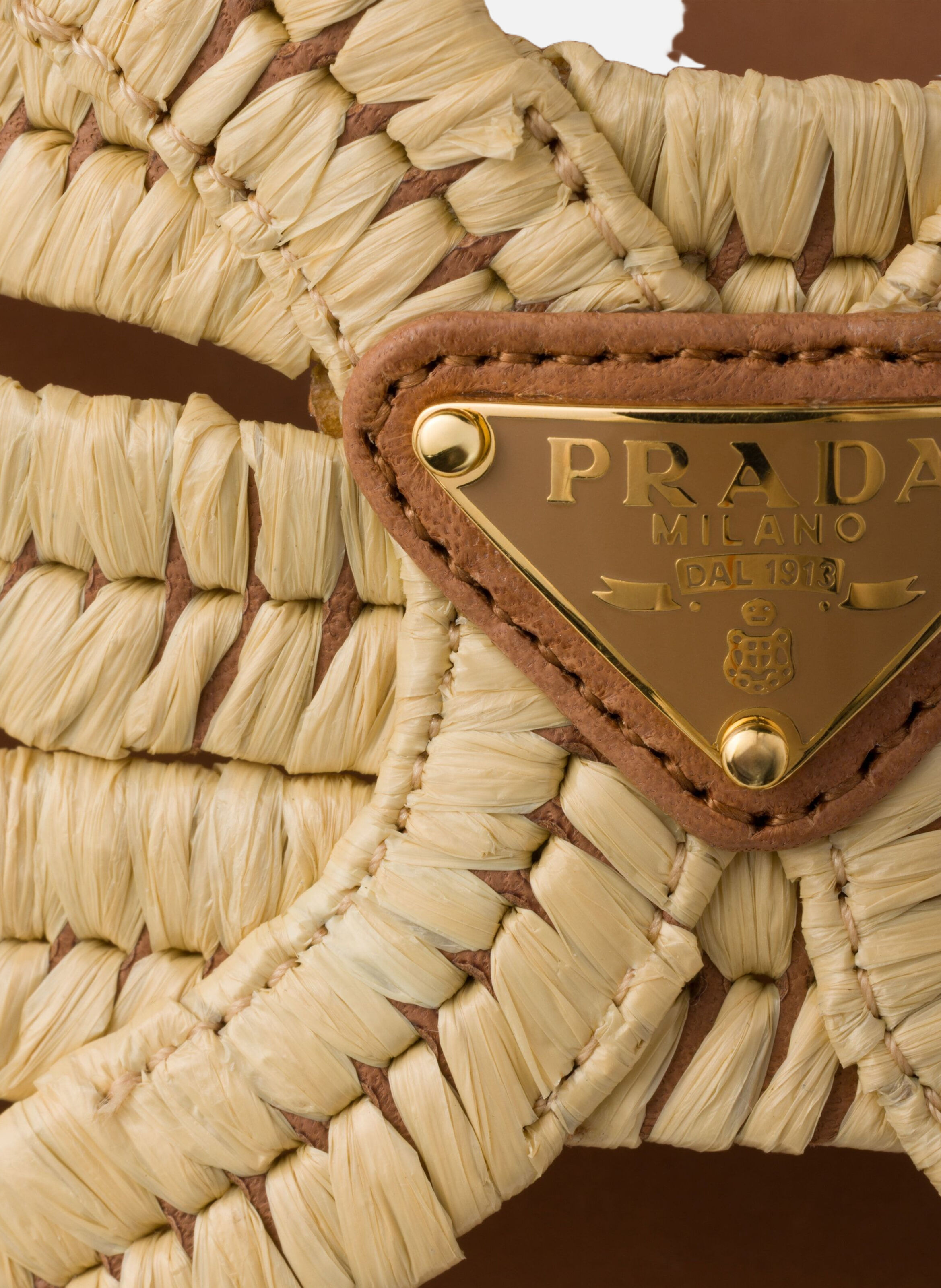 Mules en crochet PRADA Beige