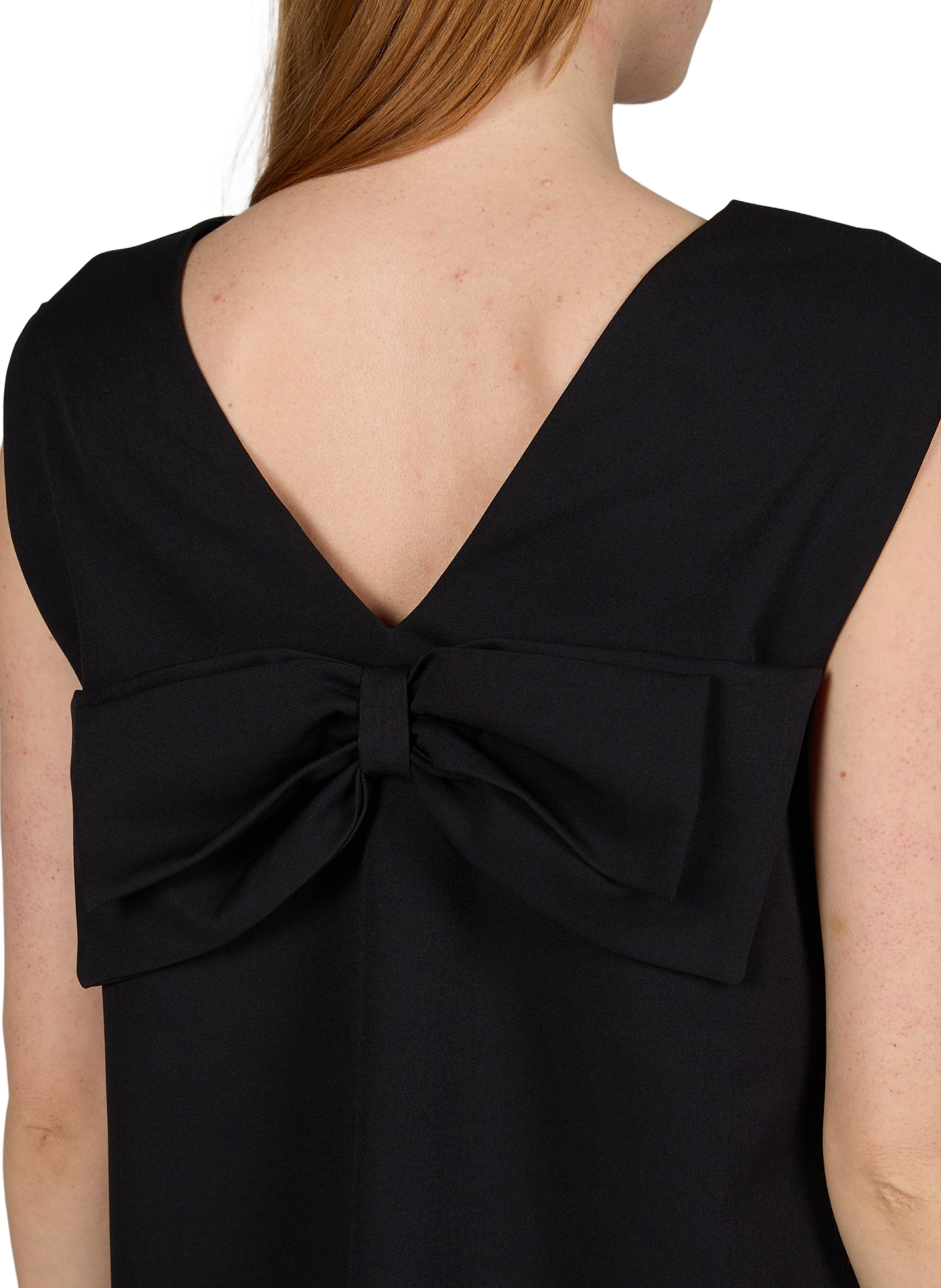 Robe sans manches à col V VILA Noir