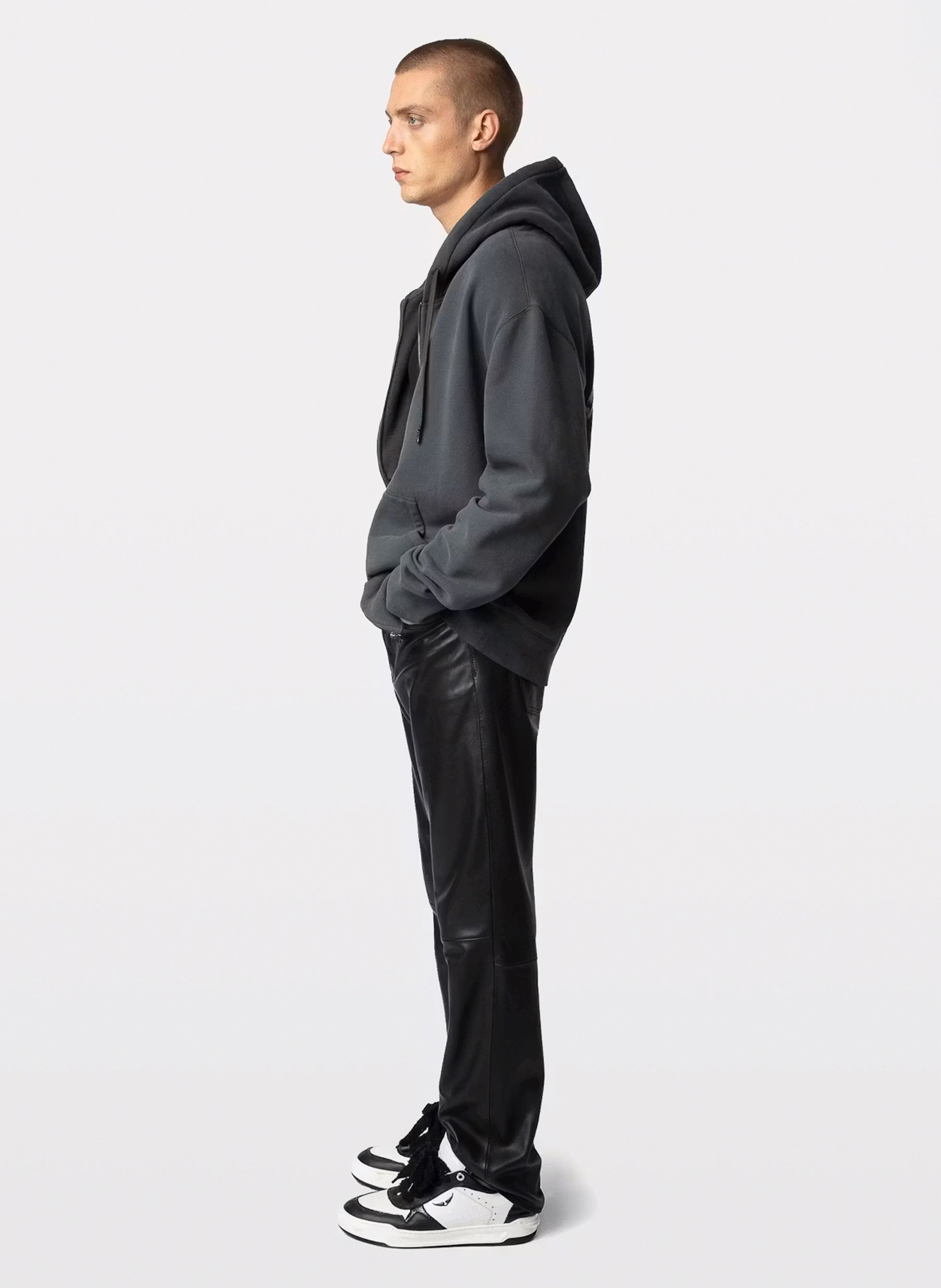 Sweat droit en coton mélangé sacha ZADIG&VOLTAIRE Gris