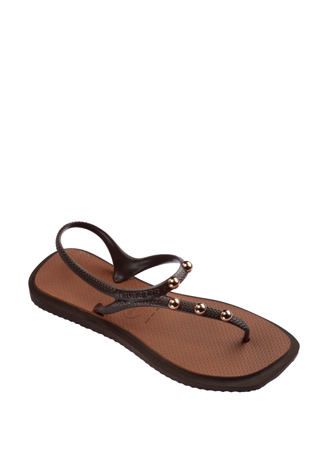 Flash Fusion flat sandals with beads HAVAIANAS Brown