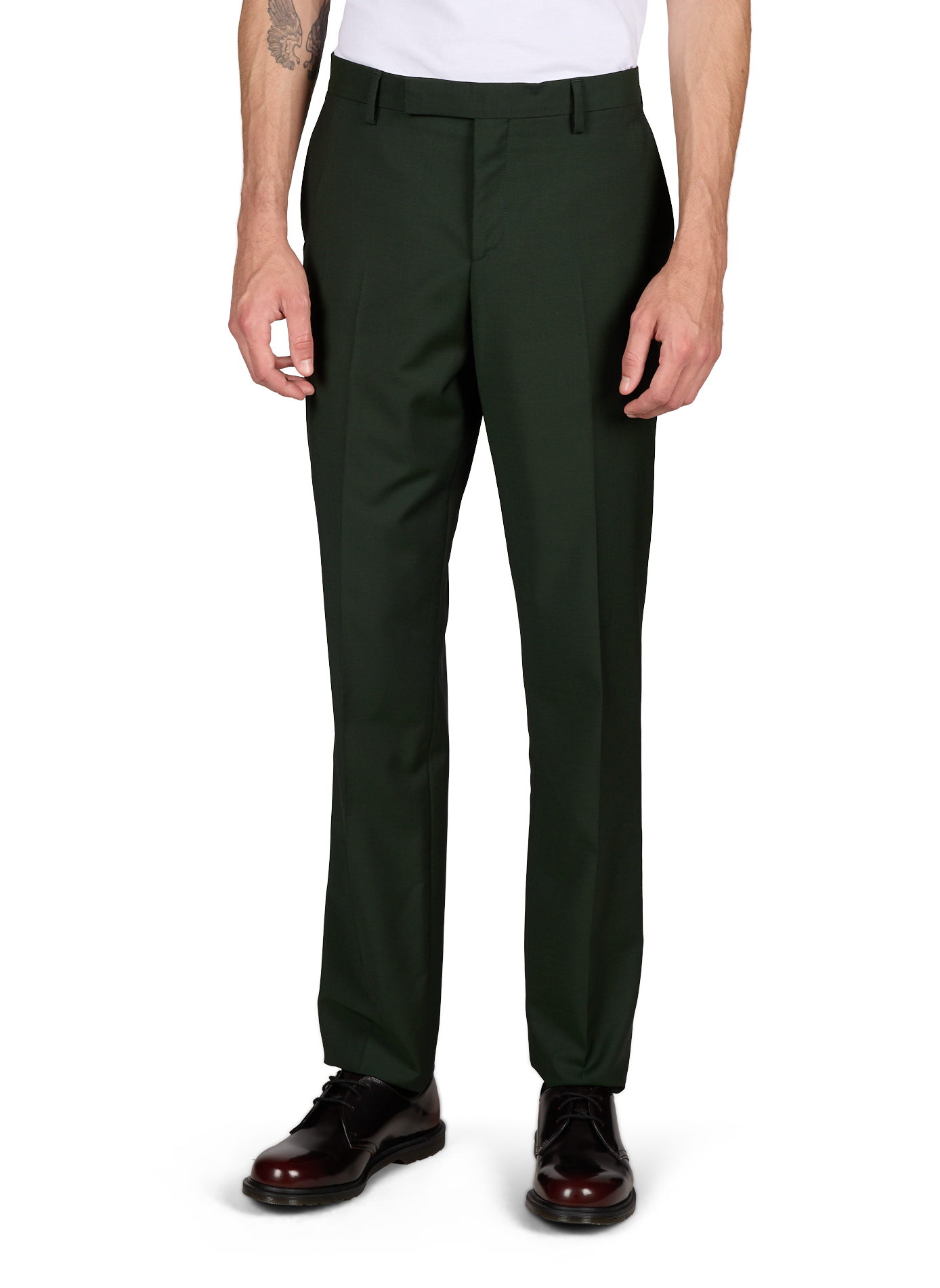 Fitted three-piece suit The Soho in mohair wool PAUL SMITH Green