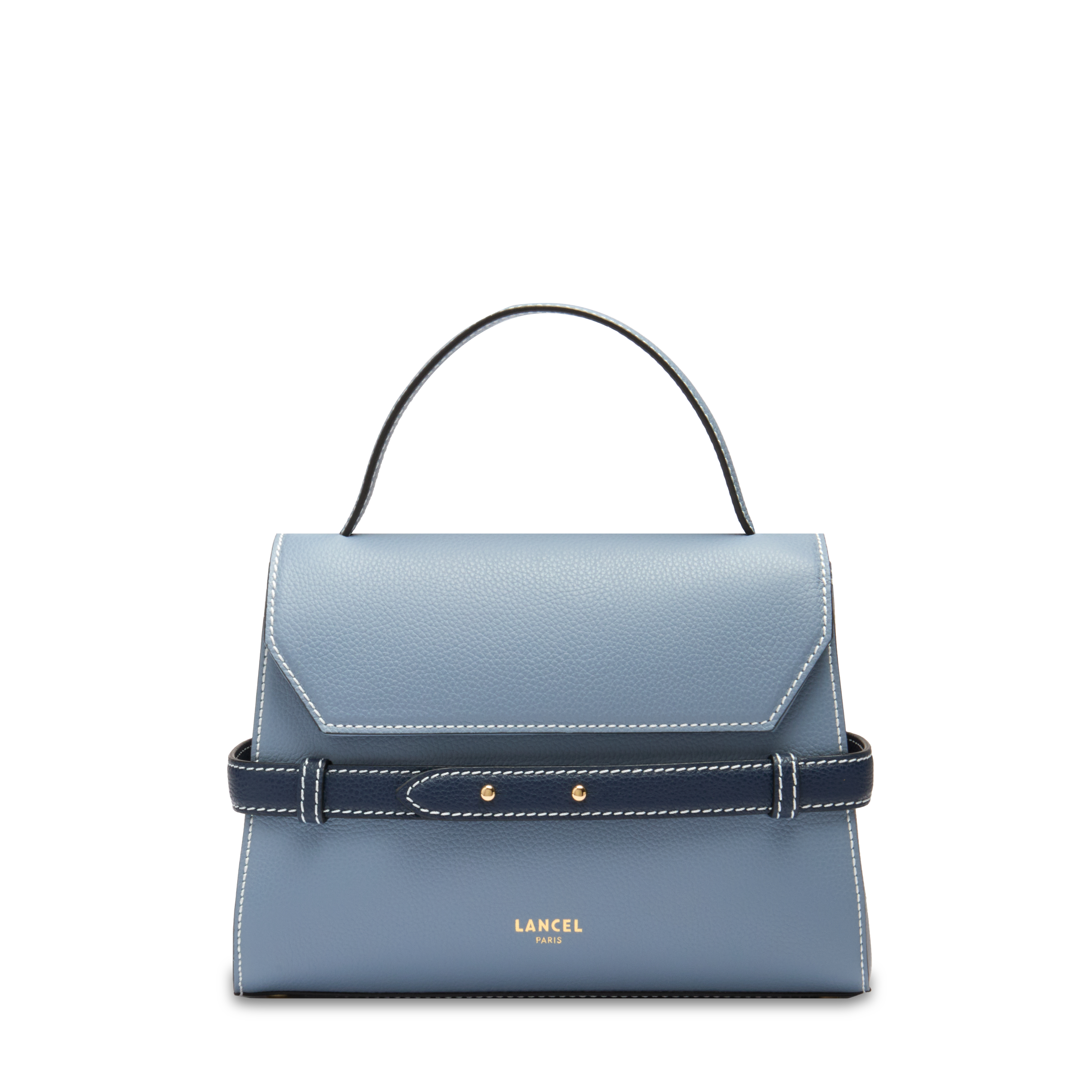 Sac porté main faubourg de lancel en cuir LANCEL Bleu