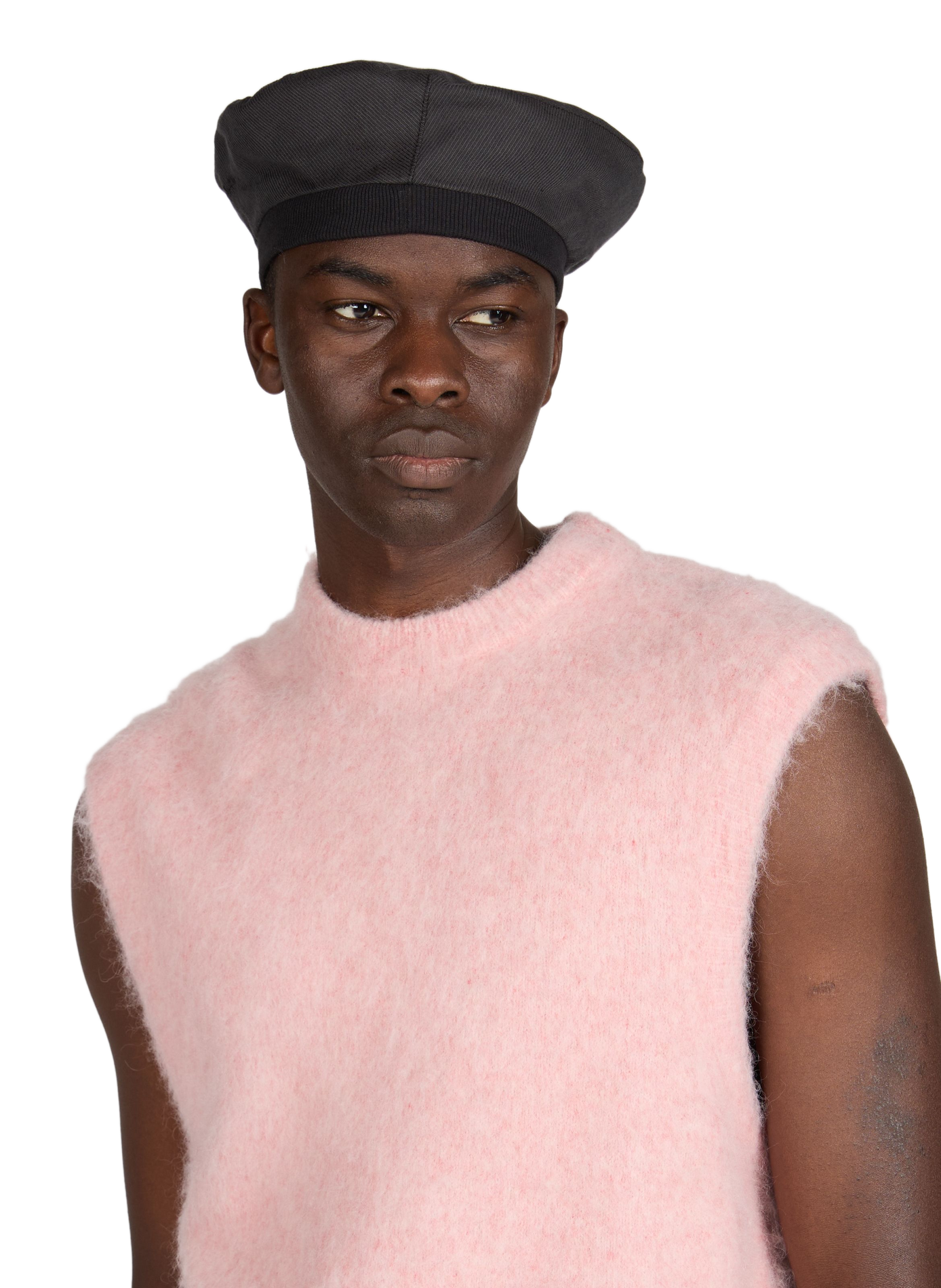 Beret en coton et lin PAUL SMITH Gris