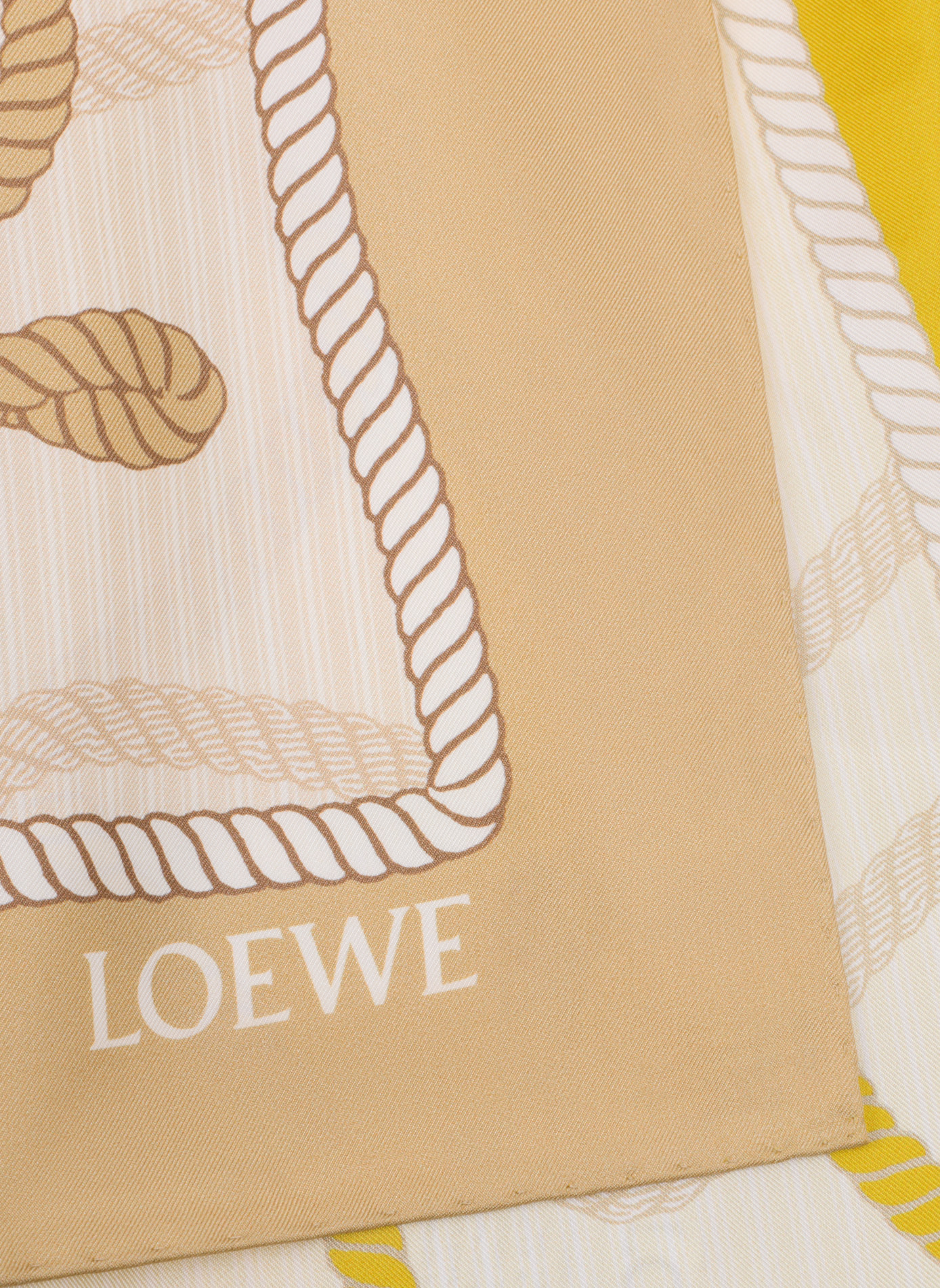 Printed silk floaty scarf LOEWE Multicolour