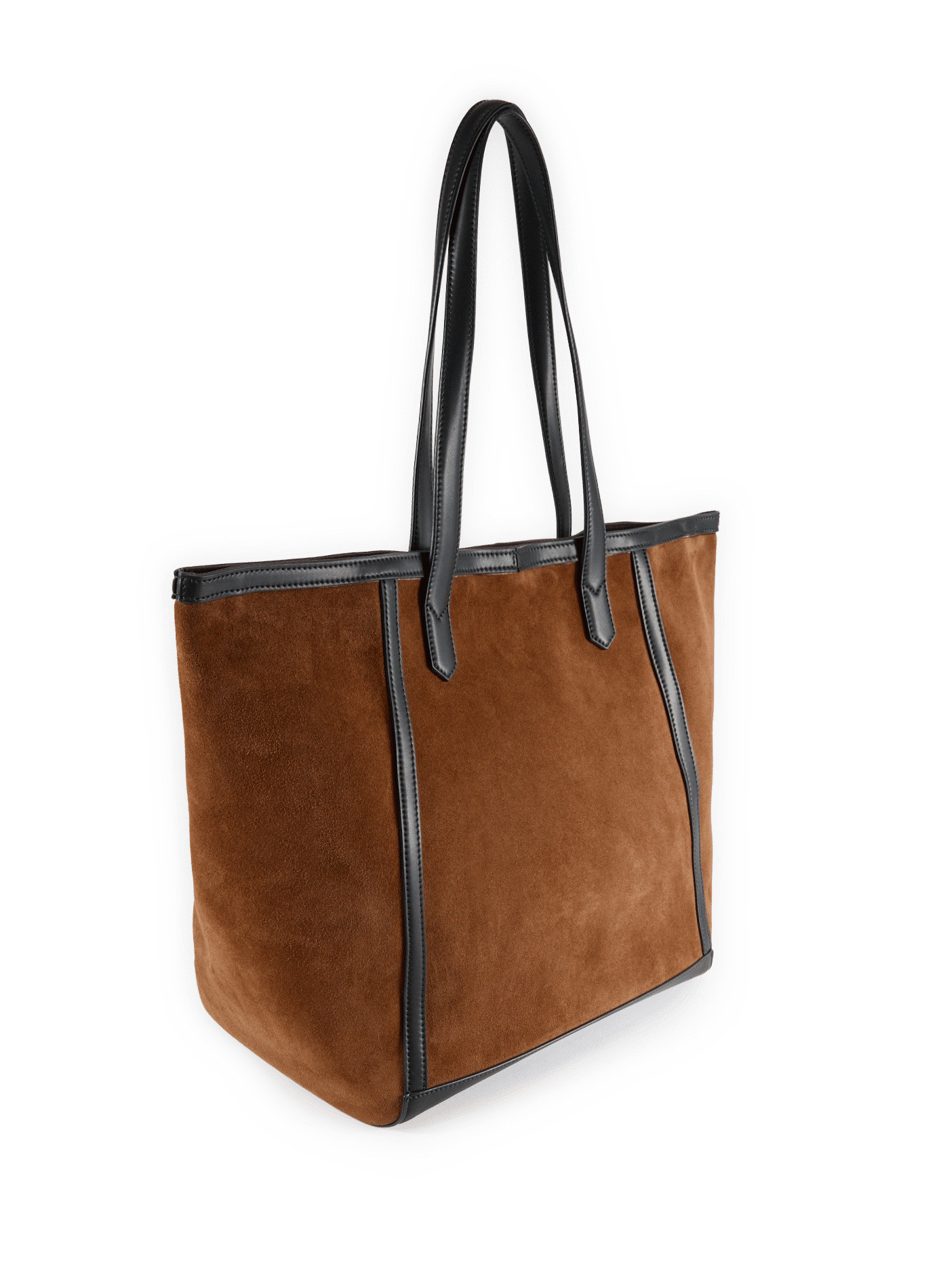Sac cabas Enzobino en cuir suédé SAISON 1865 Marron