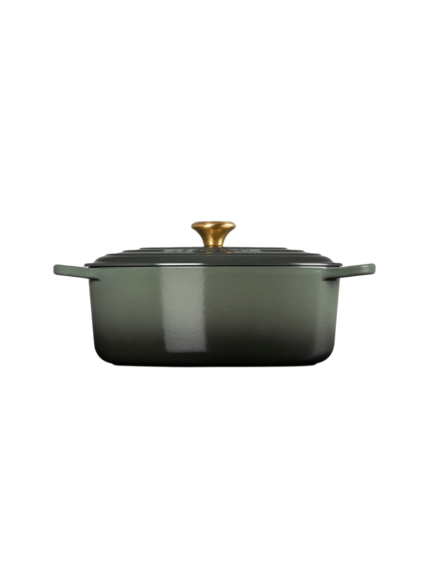 Ovale gusseiserner Schmortopf mit Emaillebeschichtung LE CREUSET Grun
