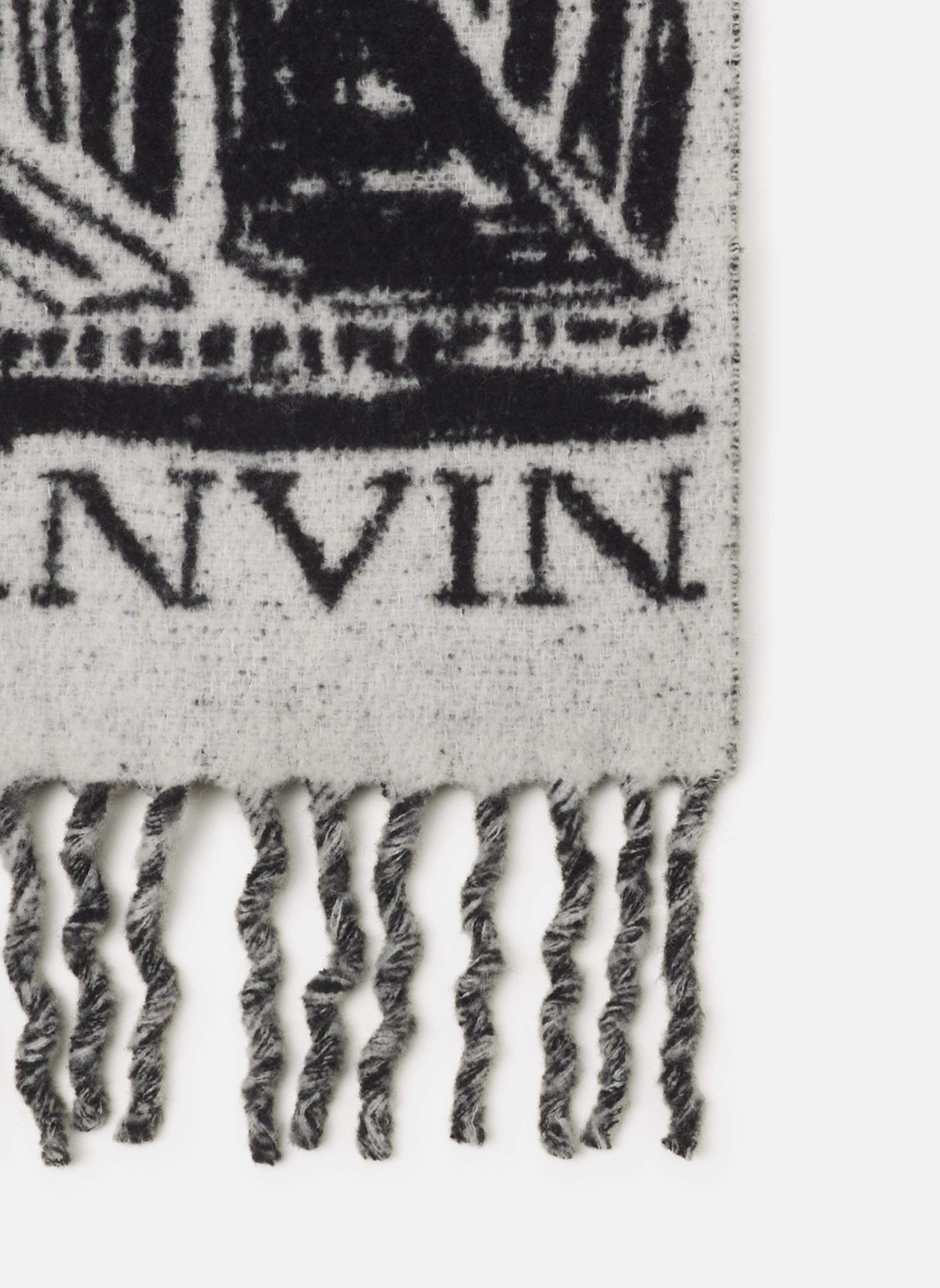 Écharpe la mere et l'enfant en laine LANVIN Blanc