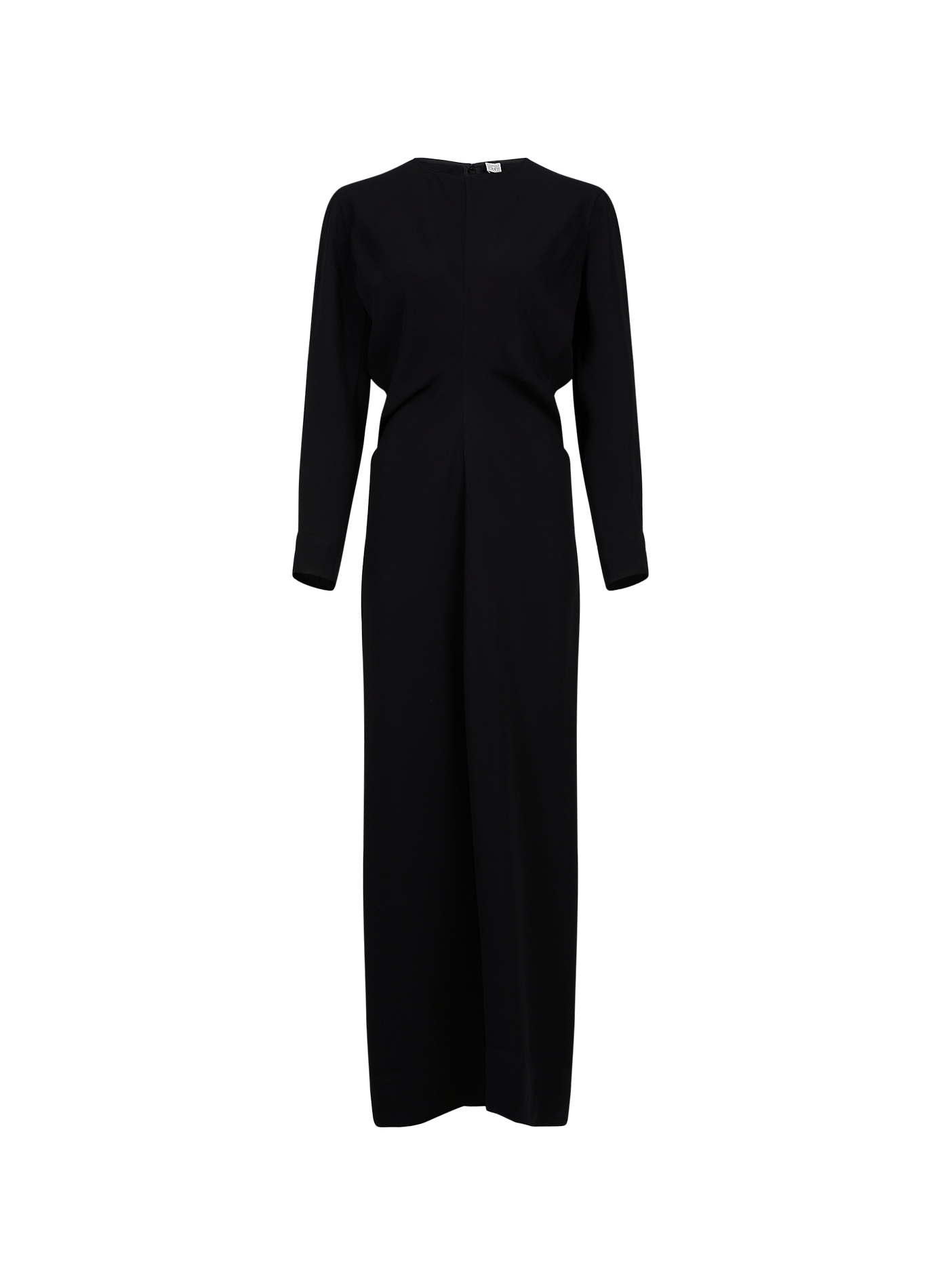 Robe longue à manches longues et taille basse TOTEME Noir