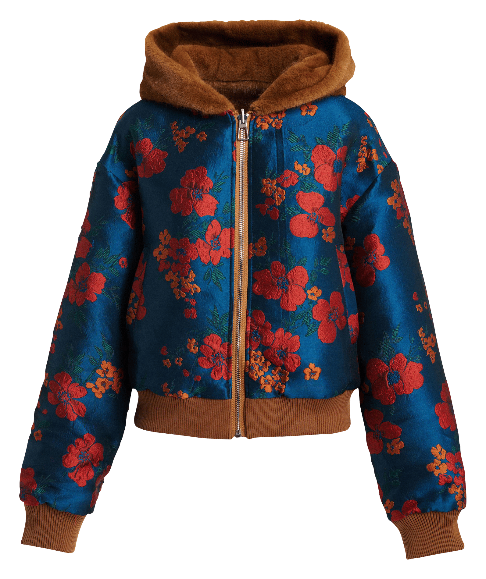 Veste à capuche oversize réversible kico ESSENTIEL ANTWERP Marron