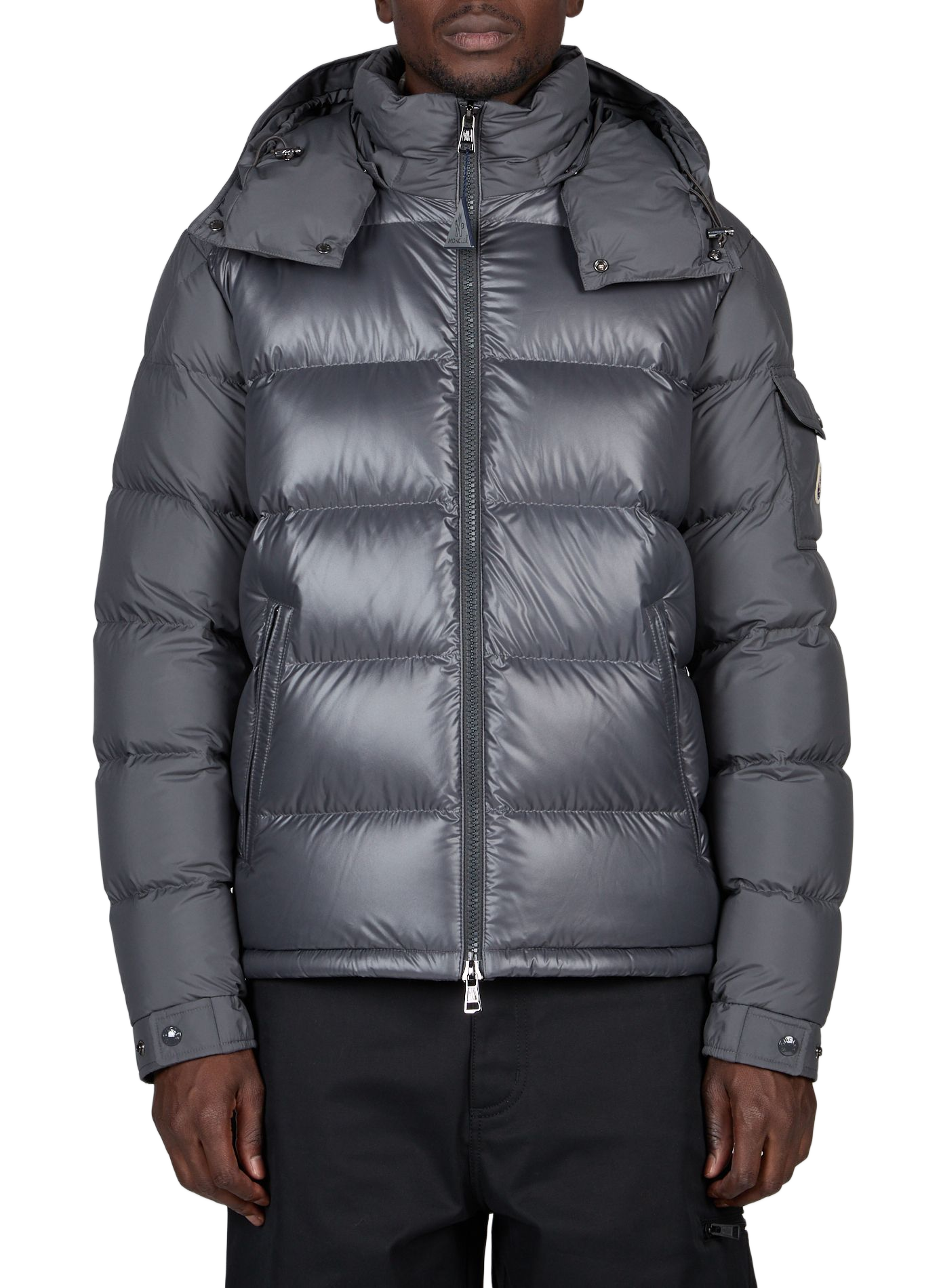 Daunenjacke mit abnehmbarer Kapuze Maya MONCLER Schwarz