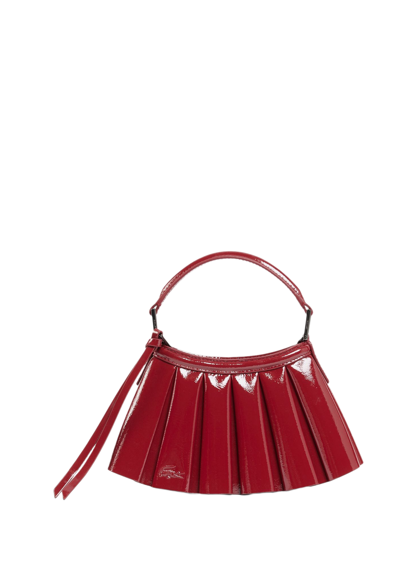 Mini Lenglen patent leather handbag LACOSTE Red