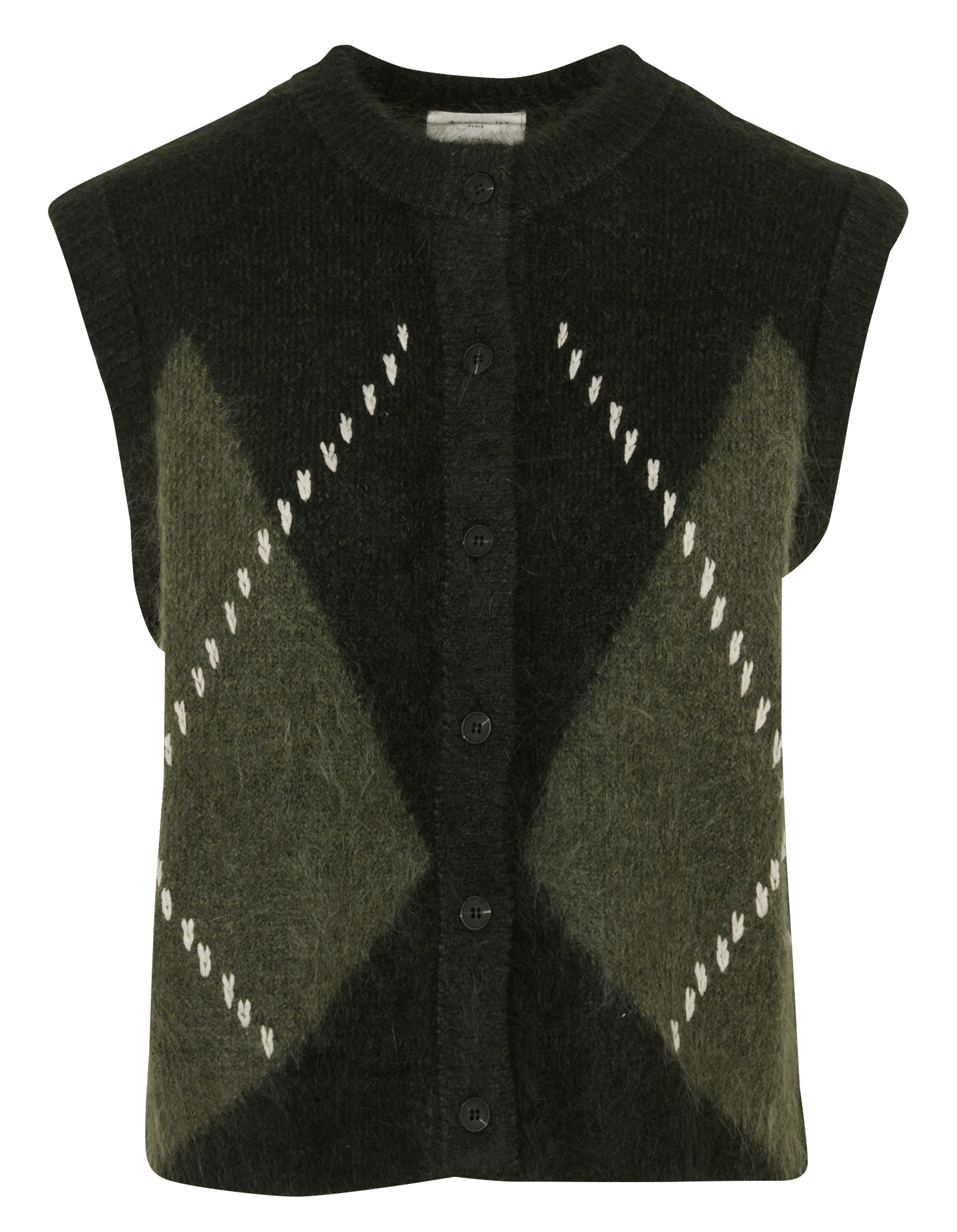 Gilet droit imprimé alpha MAISON 123 Vert