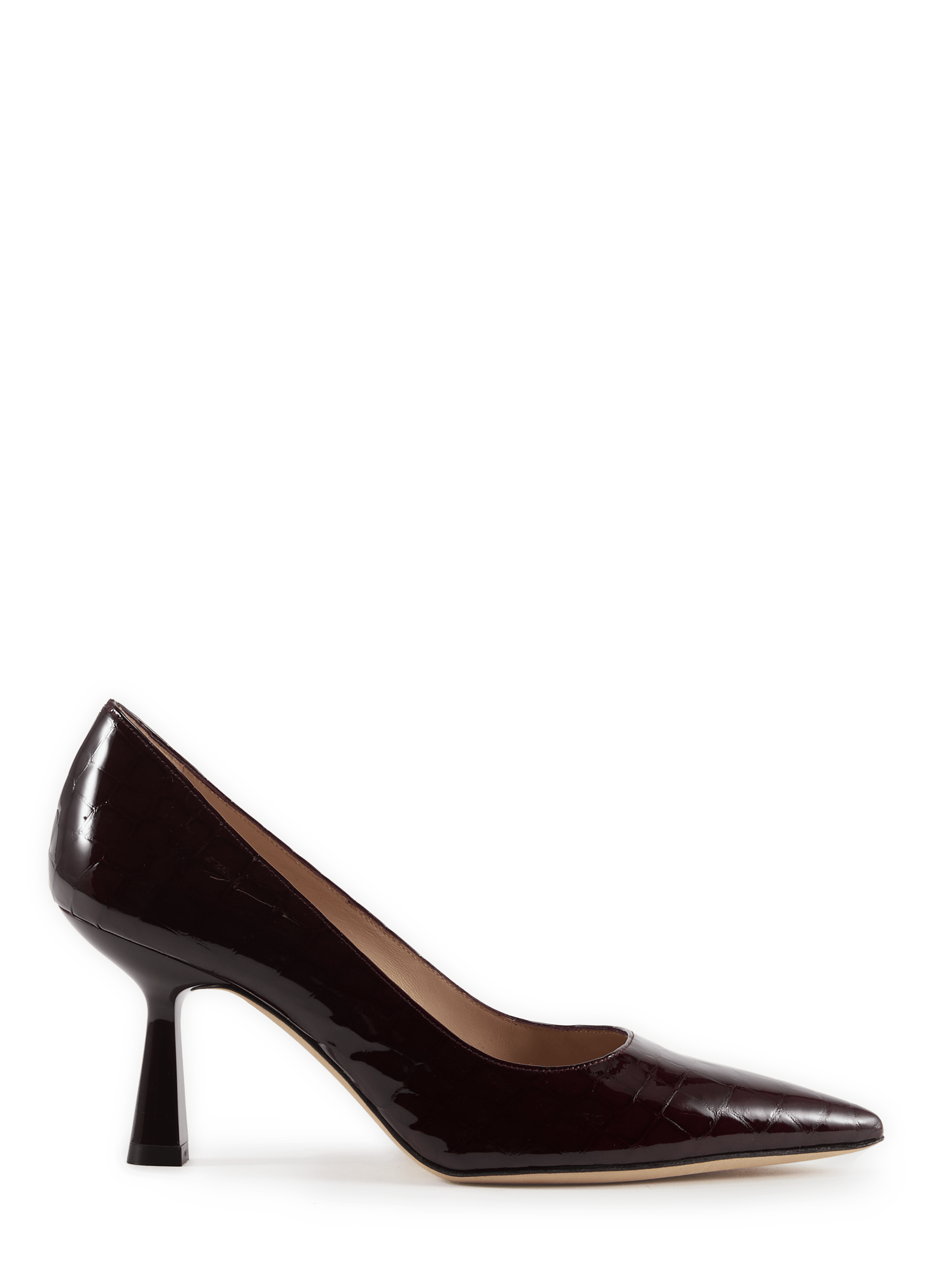 STASSI patent python leather pumps STUART WEITZMAN Purple
