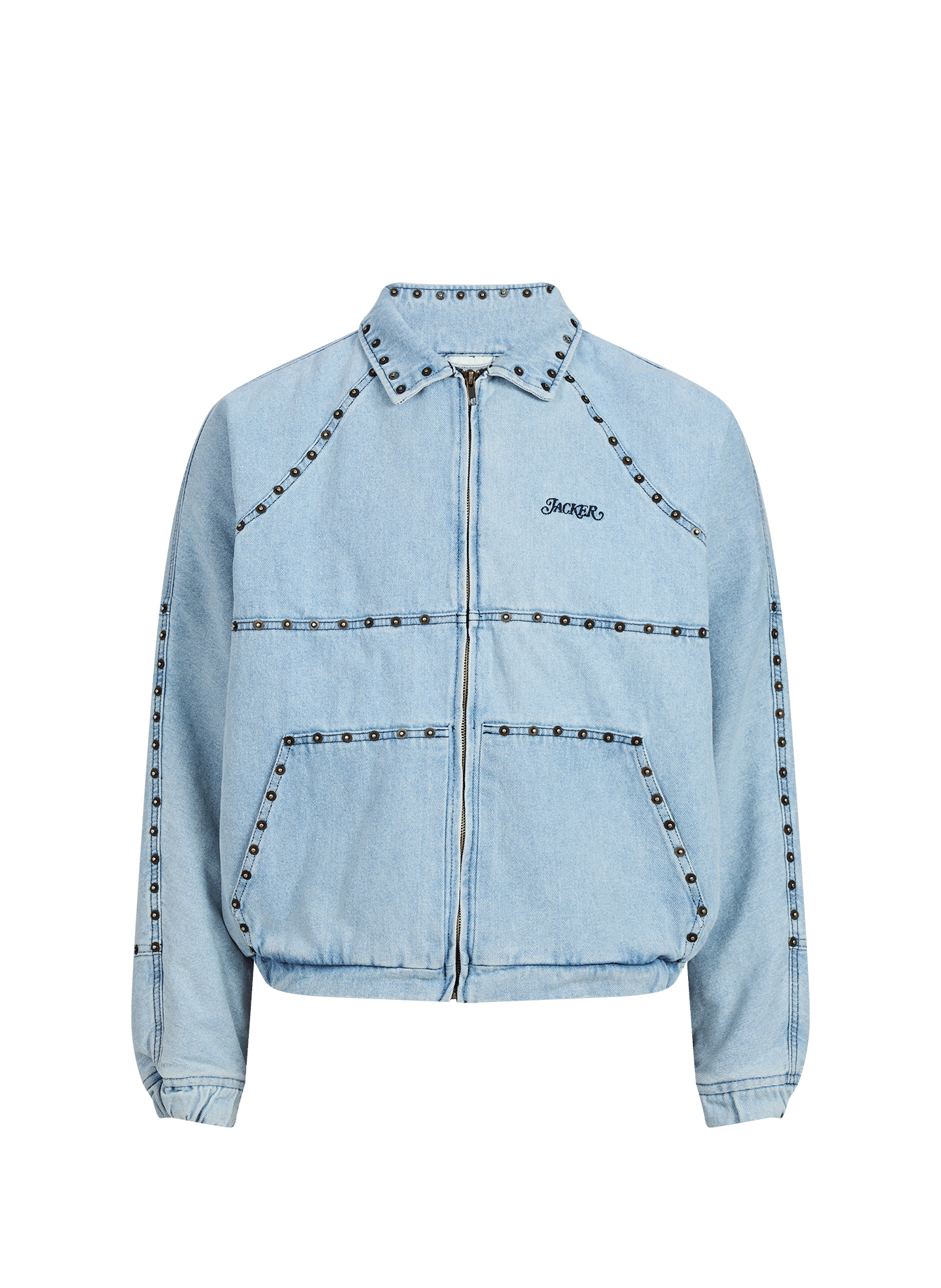 Zip-up denim jacket JACKER. Blue