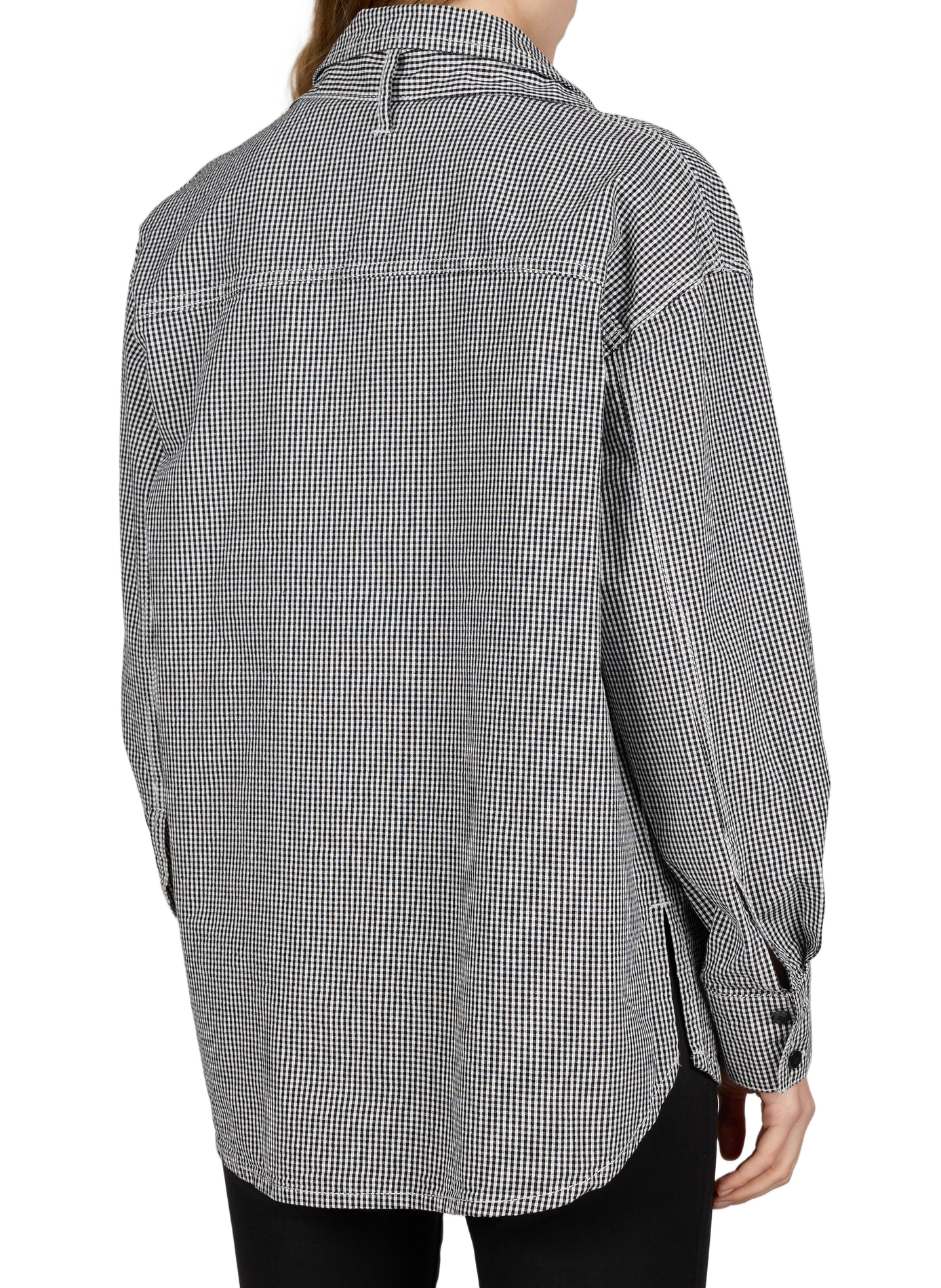 Oversized cotton shirt OBJECT Black