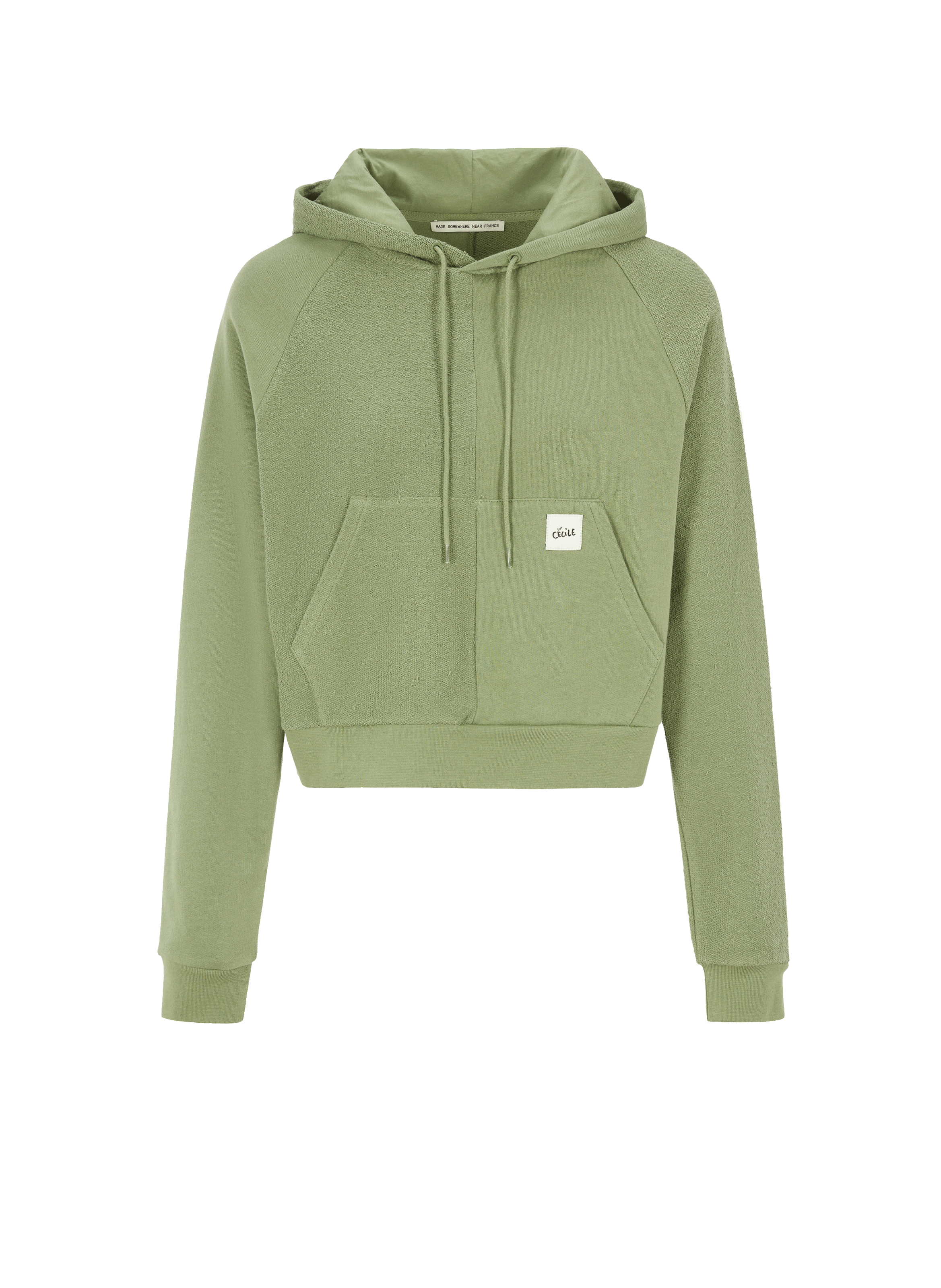 Hoodie Colorblock en coton