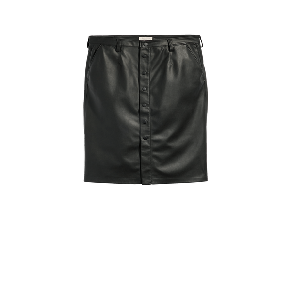 Levi's Faux Leather Midi Skirt In Black