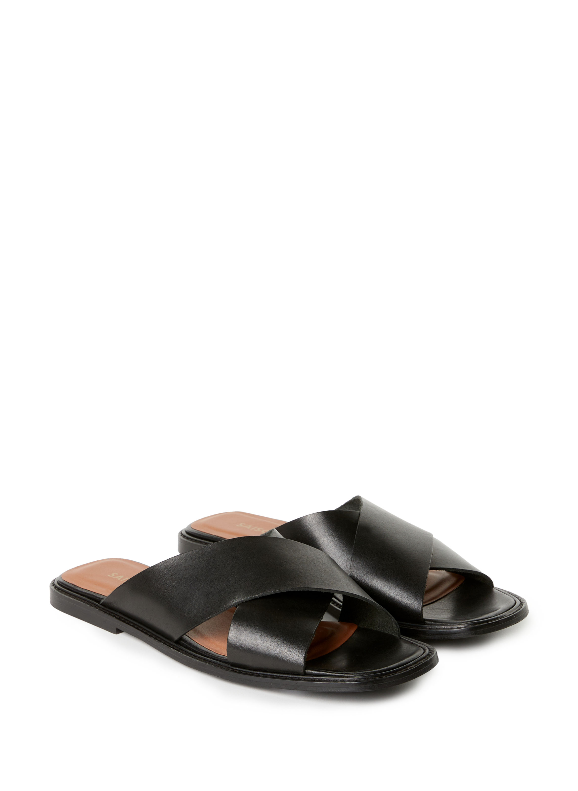 Mules en cuir CLAUDINE SAISON 1865 Noir