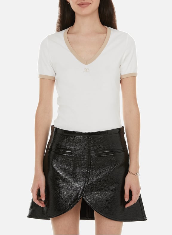 T-shirt en coton Blanc by COURRÈGES COURRÈGES T-shirt en coton Blanc