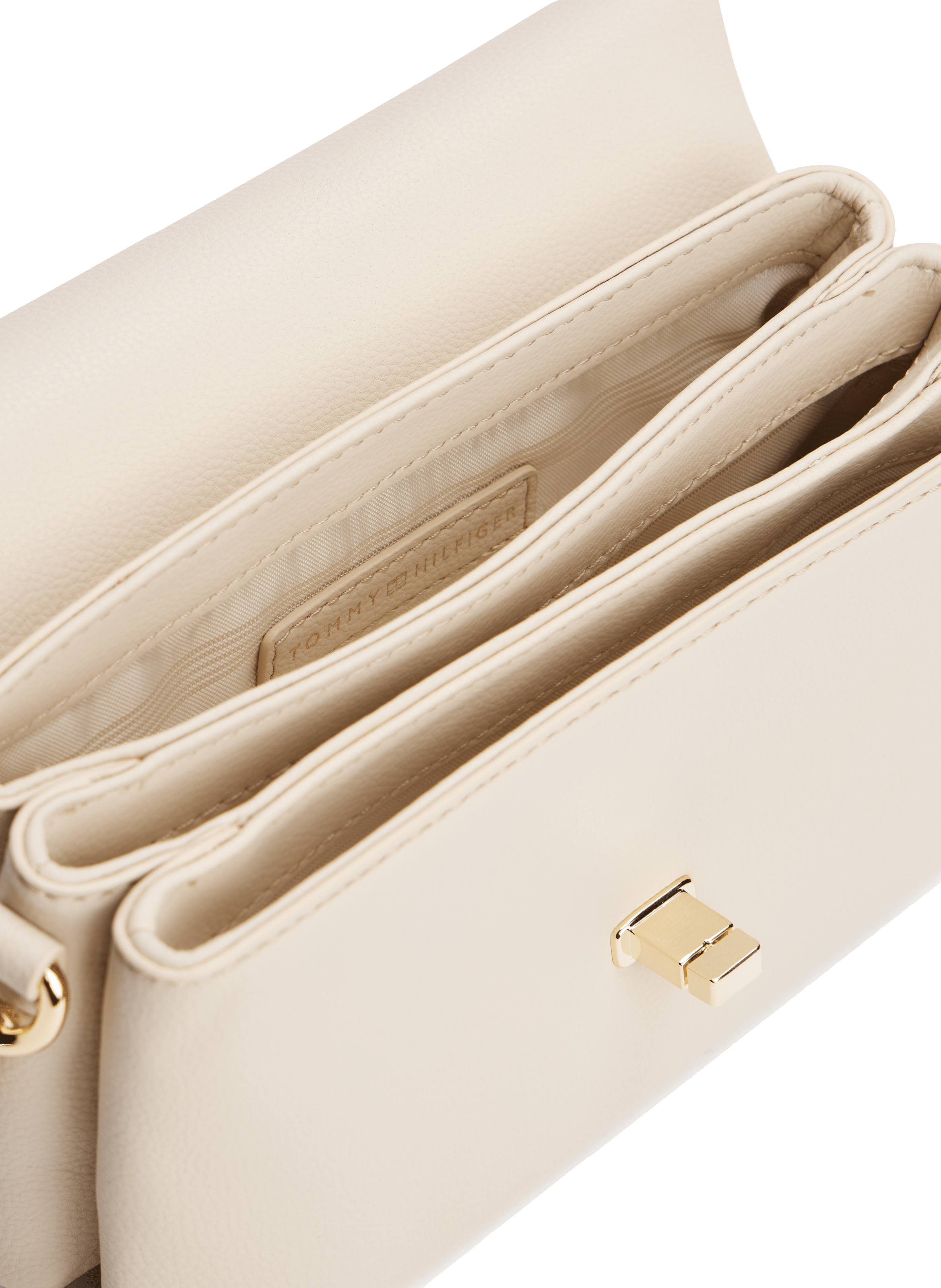 Sac à bandoulière à rabat TOMMY HILFIGER Beige
