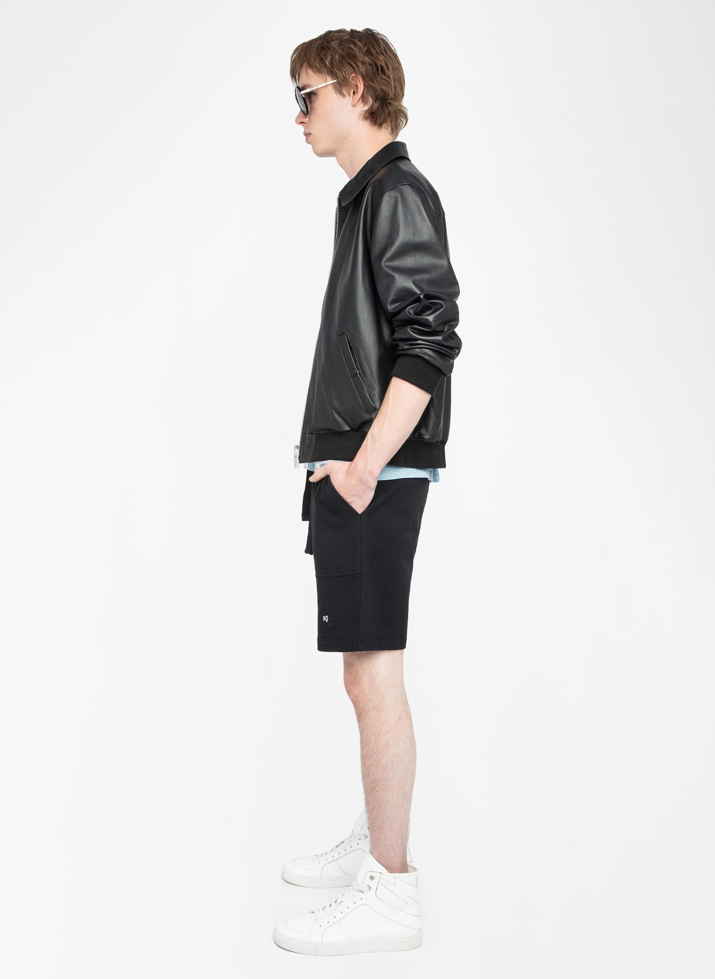 Short court en coton pablo ZADIG&VOLTAIRE Noir