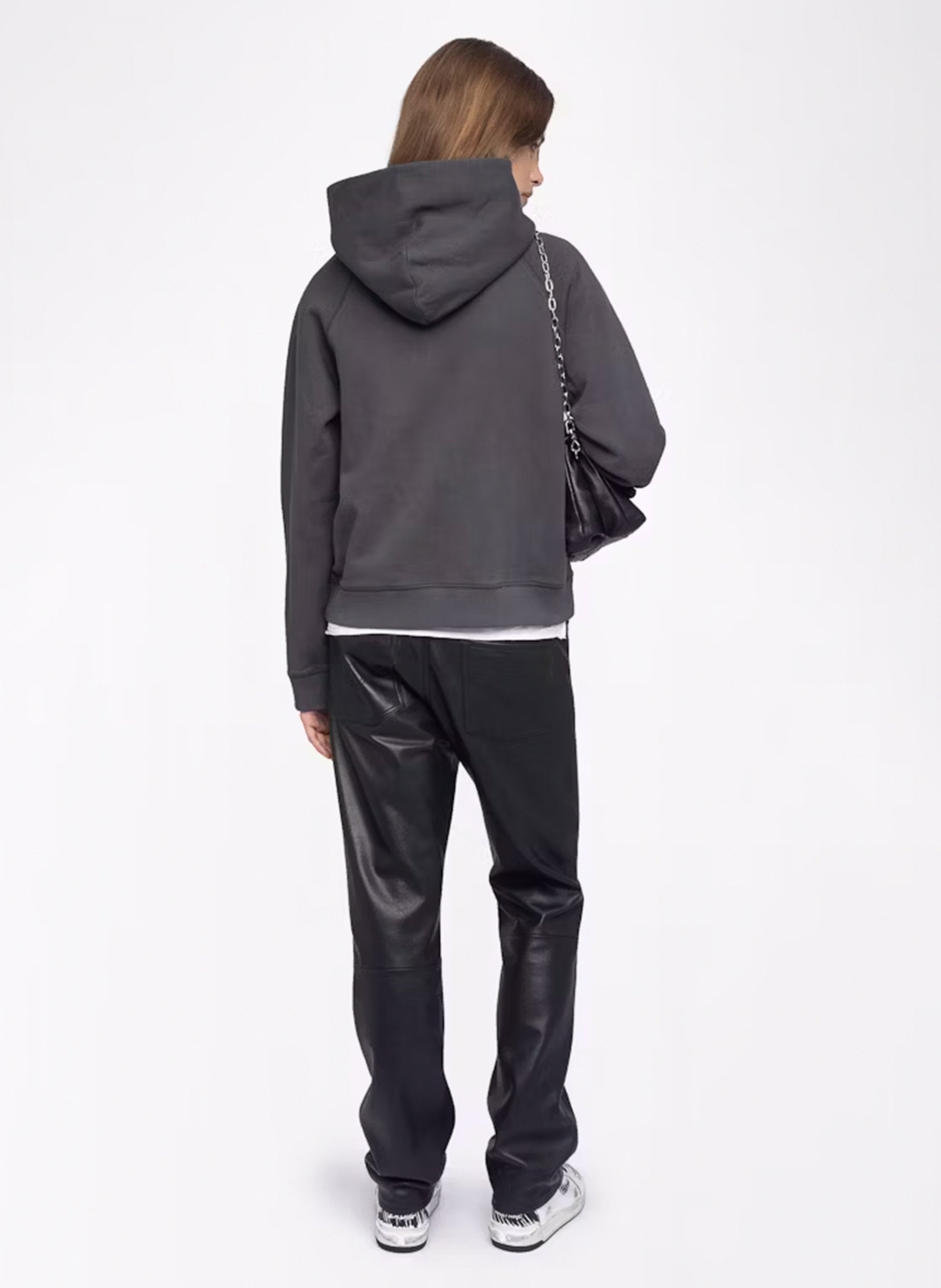 Sweat à capuche en coton georgy ZADIG&VOLTAIRE Gris