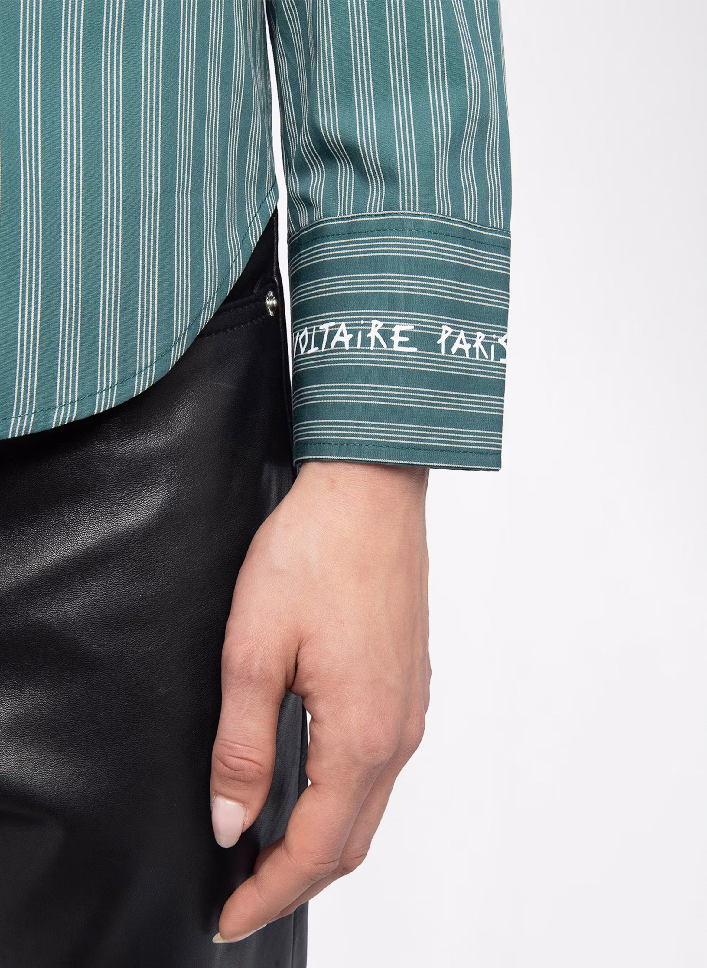 Chemise col classique en coton thelma ZADIG&VOLTAIRE Vert