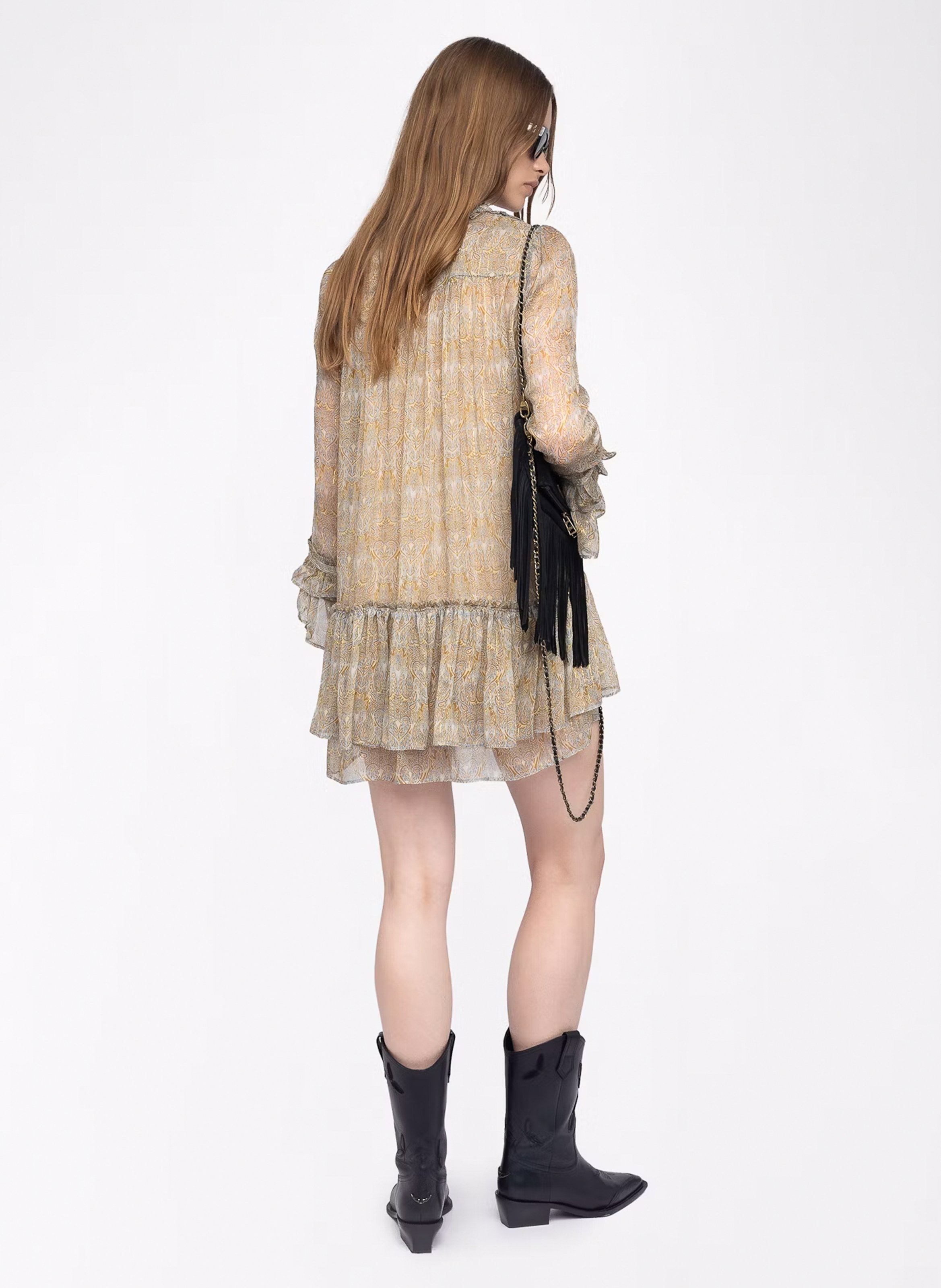 Robe courte imprimée ralice ZADIG&VOLTAIRE Bleu