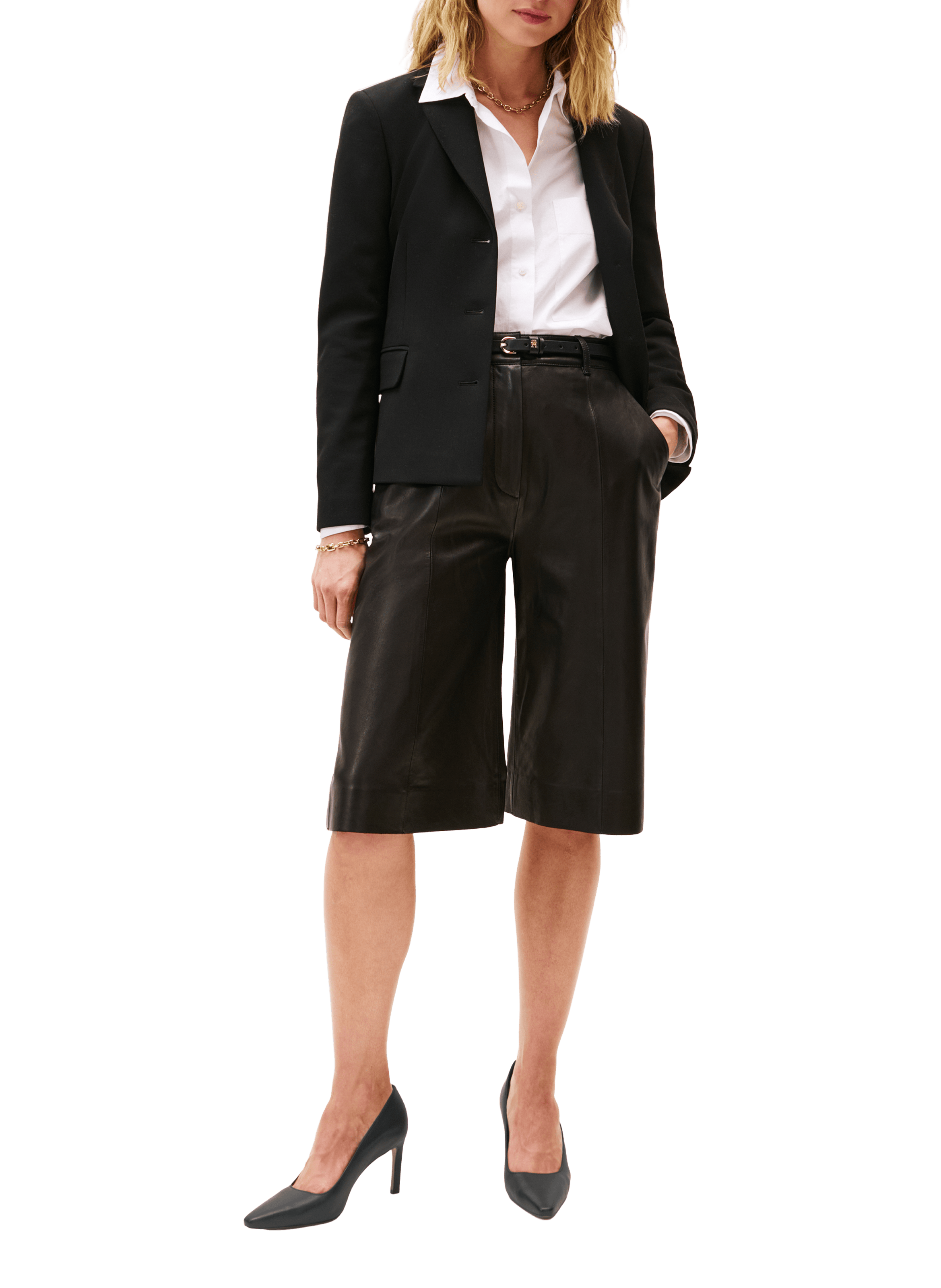 Escarpins en cuir TOMMY HILFIGER Noir