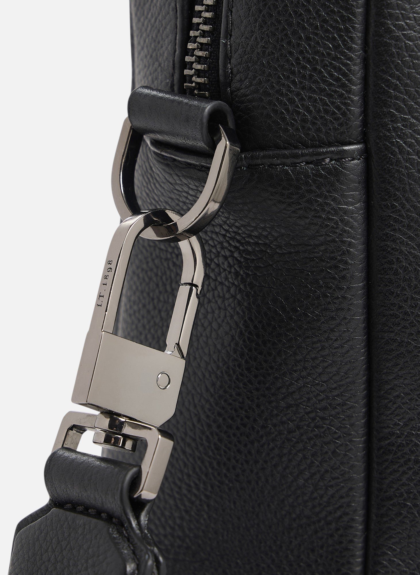 Porte documents 15" marceau en cuir grainé moyen modèle LE TANNEUR Noir